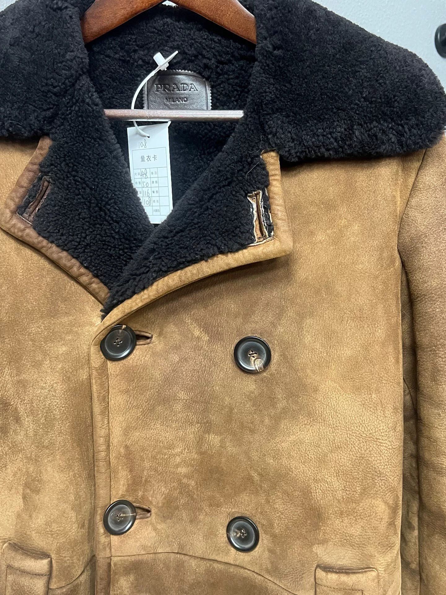 Prada brown fur coat by Prada Size US L / EU 52-54 / 3 - 4 Thumbnail