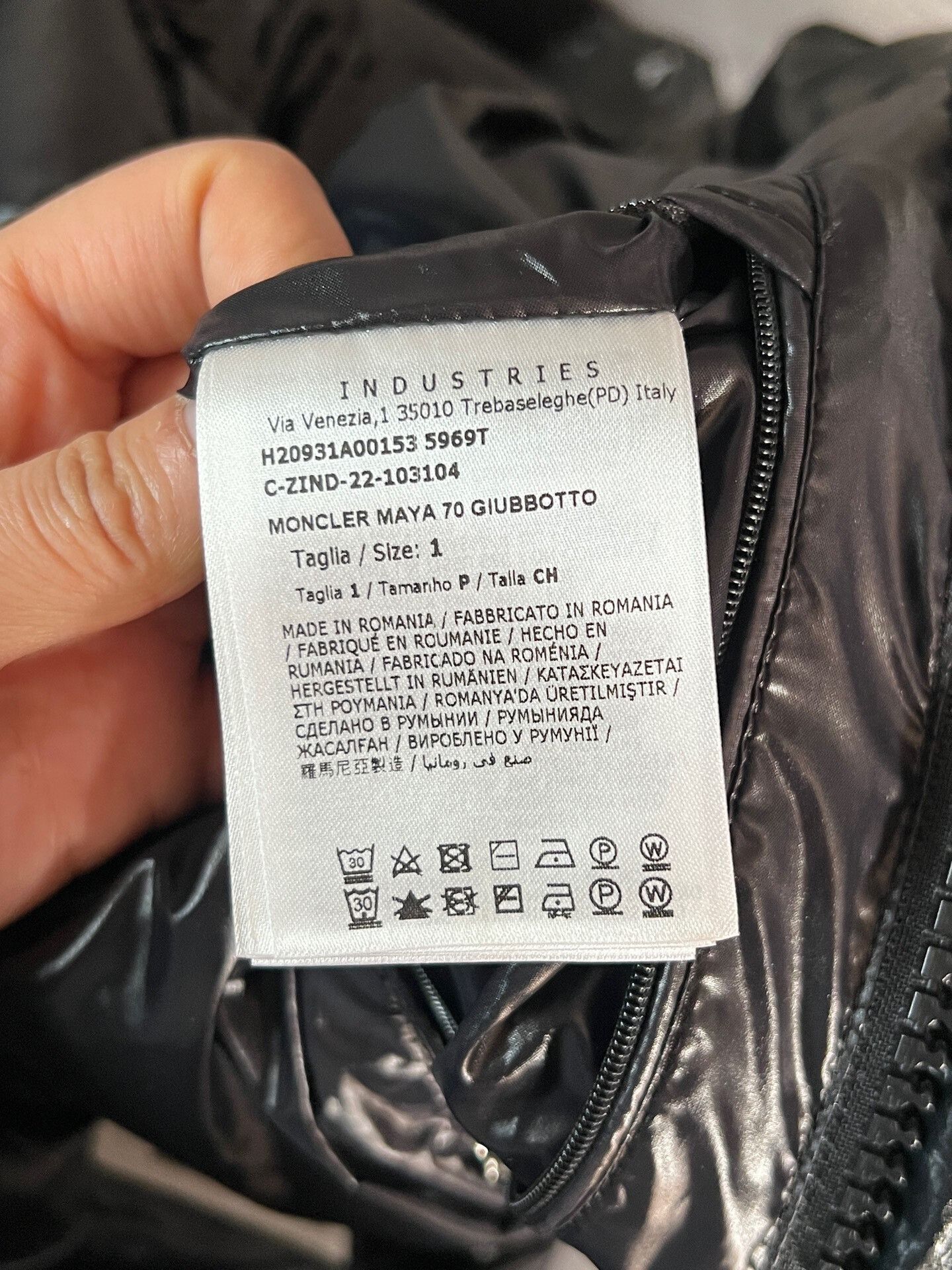 Moncler Moncler 70th Anniversary Black Down Jacket Size US S / EU 44-46 / 1 - 6 Thumbnail