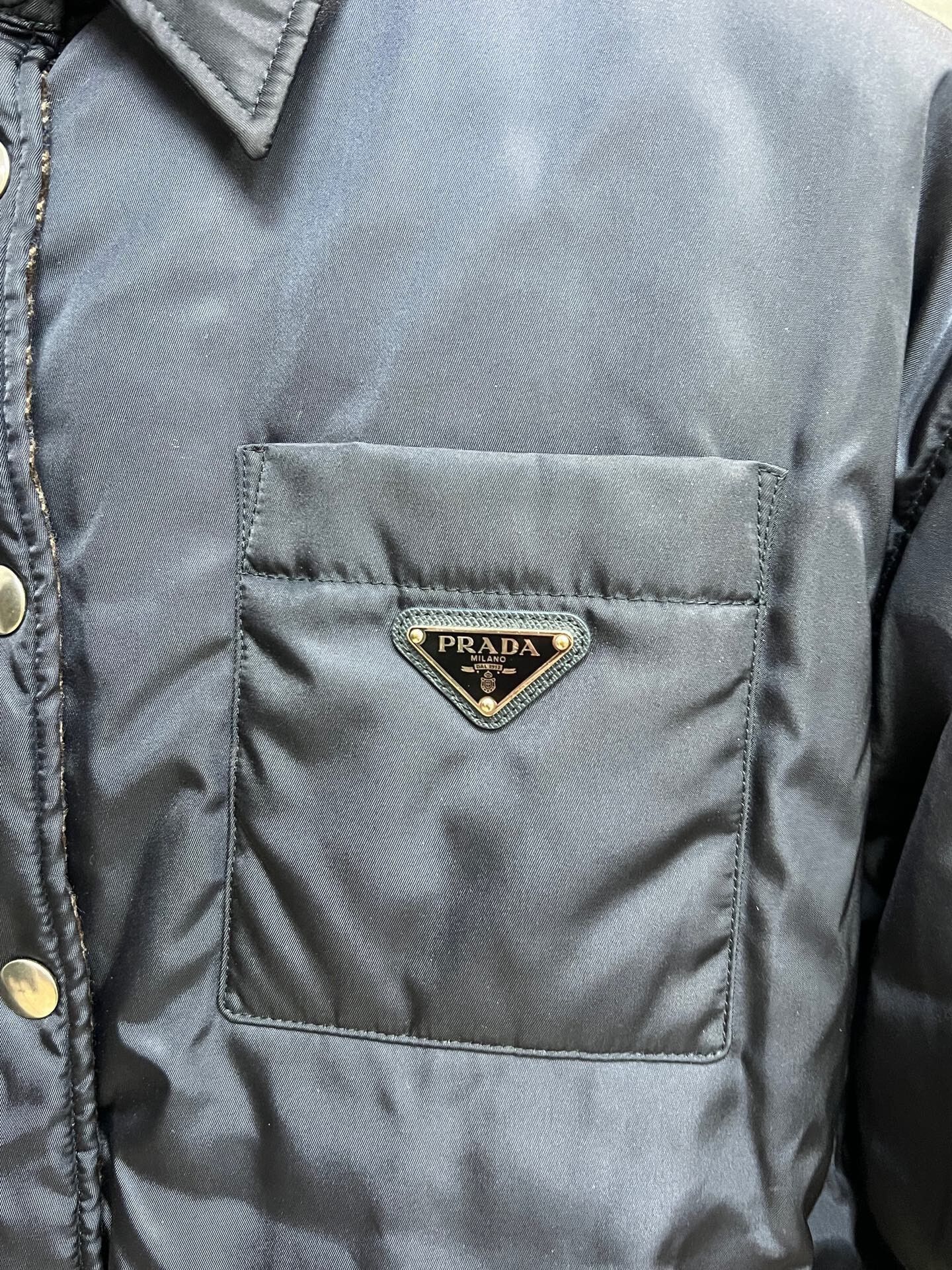 Prada Prada Wool-Check Cotton Jacket Size 38 Size US M / EU 48-50 / 2 - 3 Thumbnail
