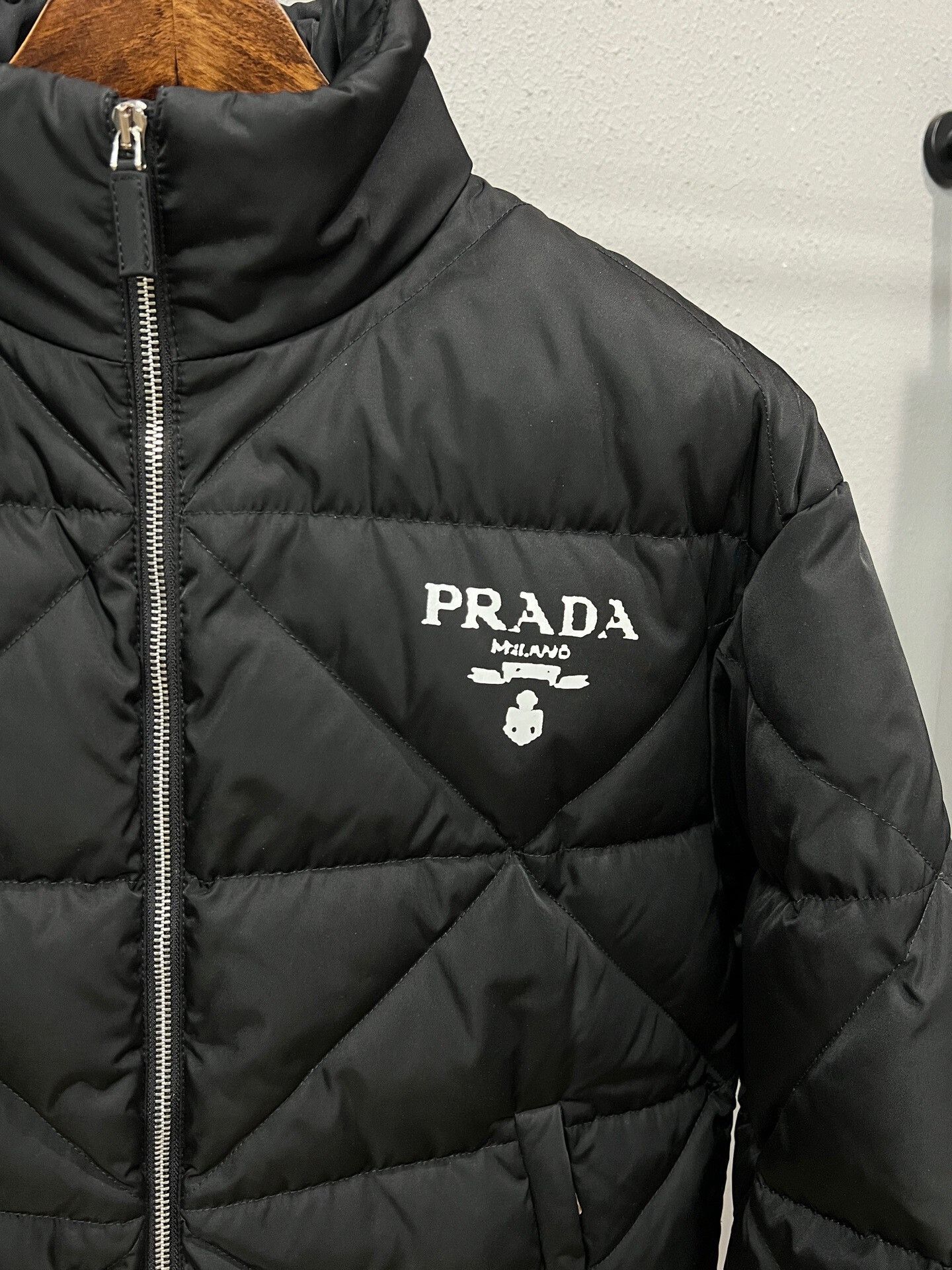 Prada black quilted down jacket by Prada Size XS / US 0-2 / IT 36-38 - 3 Thumbnail