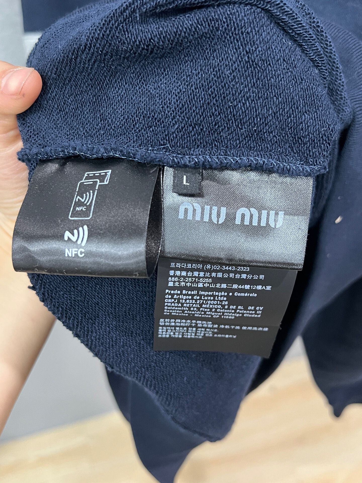 Miu Miu miumiu color-block half-zip sweatshirt Size L / US 10 / IT 46 - 5 Thumbnail