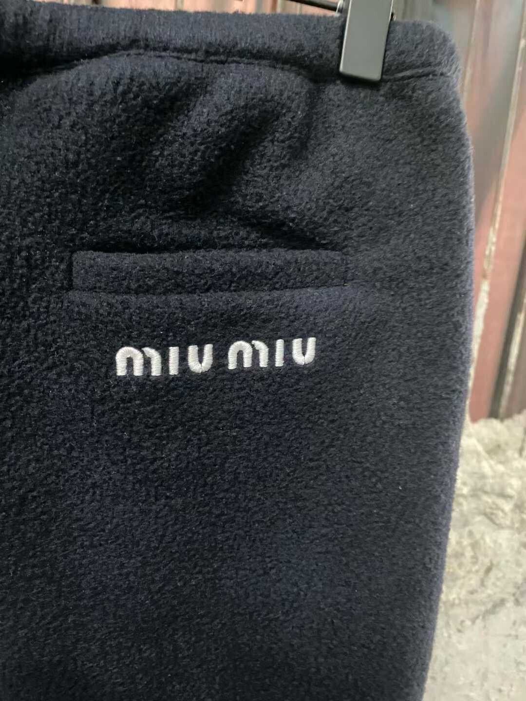 Miu Miu miu miu fleece sweatpants in navy blue Size 38" / US 16 / IT 52 - 4 Thumbnail