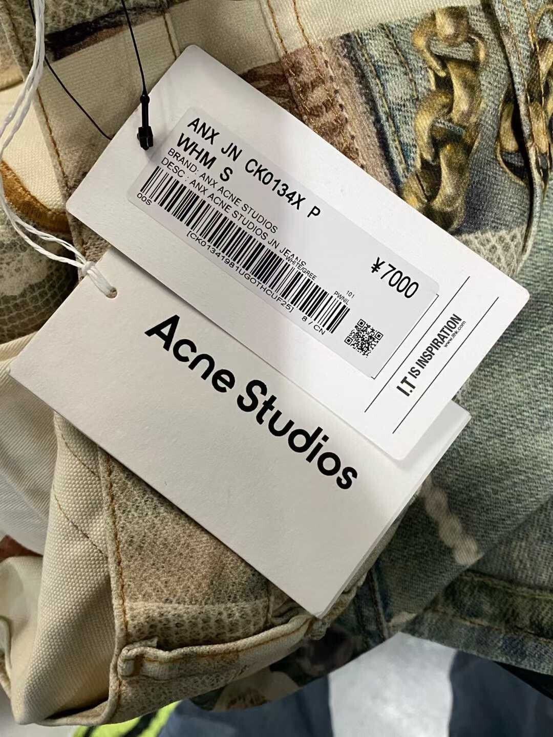 Acne Studios Acne Studios 3D Print Pearl Denim Pants Size 23" - 5 Thumbnail