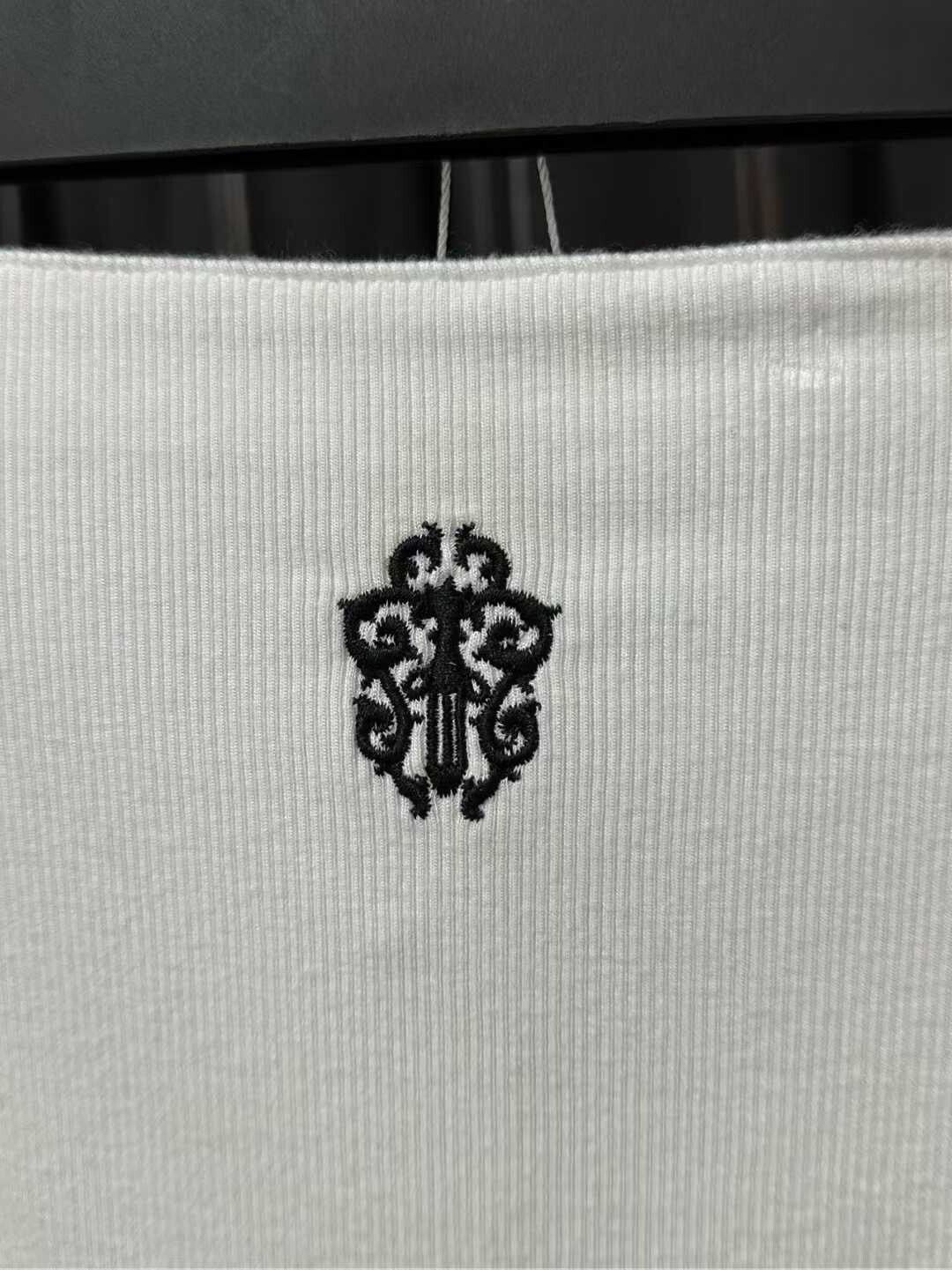 Chrome Hearts Chrome Hearts White Embroidered Mini Skirt Size 23" - 4 Thumbnail