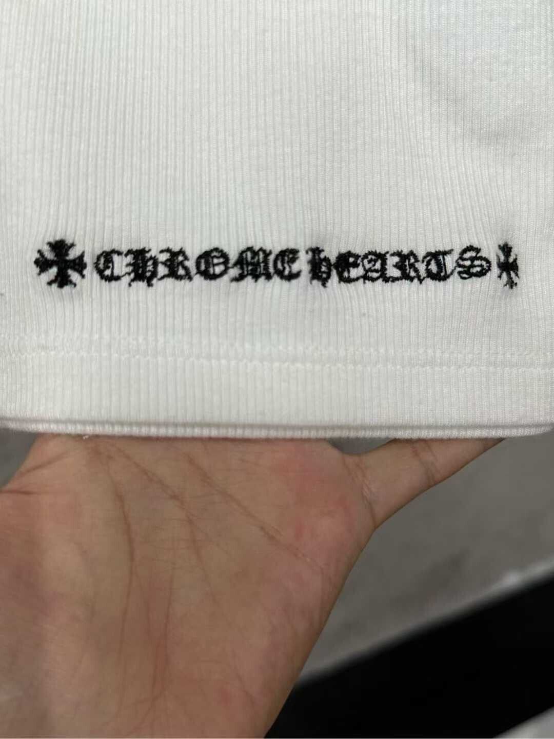 Chrome Hearts Chrome Hearts White Embroidered Mini Skirt Size 23" - 3 Thumbnail