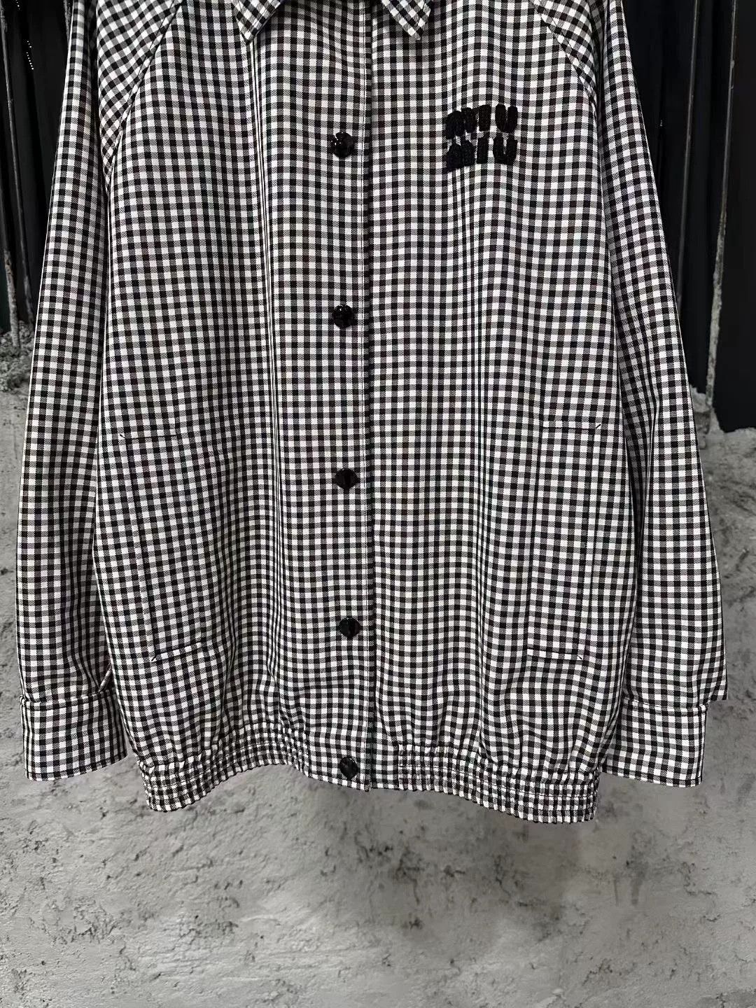 Miu Miu miu miu black and white checked jacket Size M / US 6-8 / IT 42-44 - 4 Thumbnail