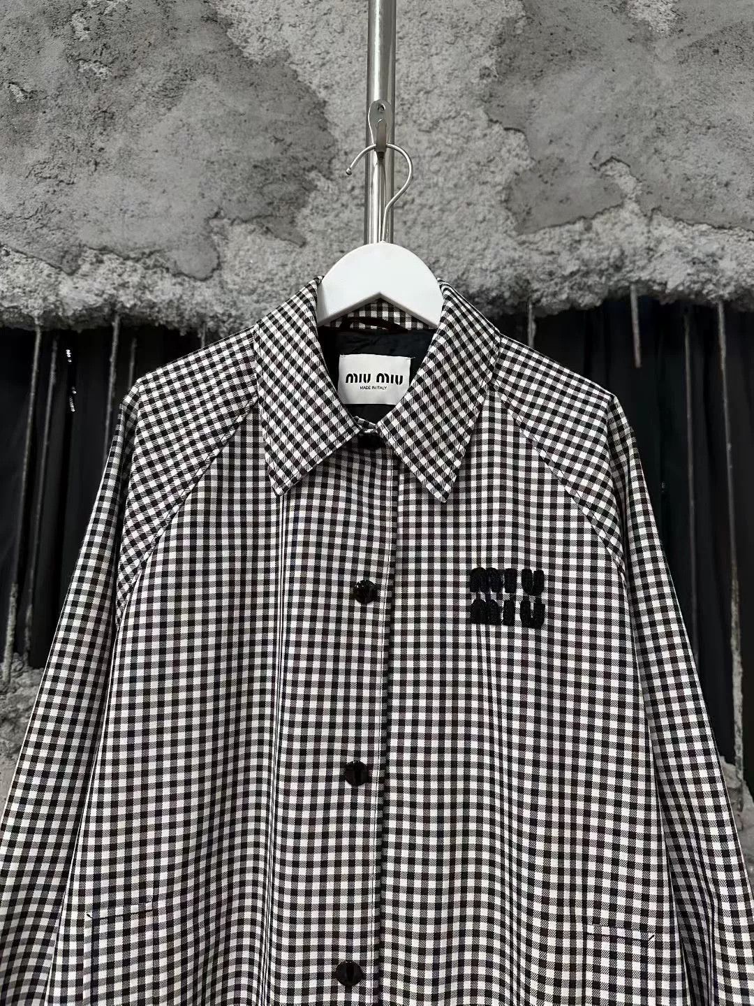 Miu Miu miu miu black and white checked jacket Size M / US 6-8 / IT 42-44 - 3 Thumbnail