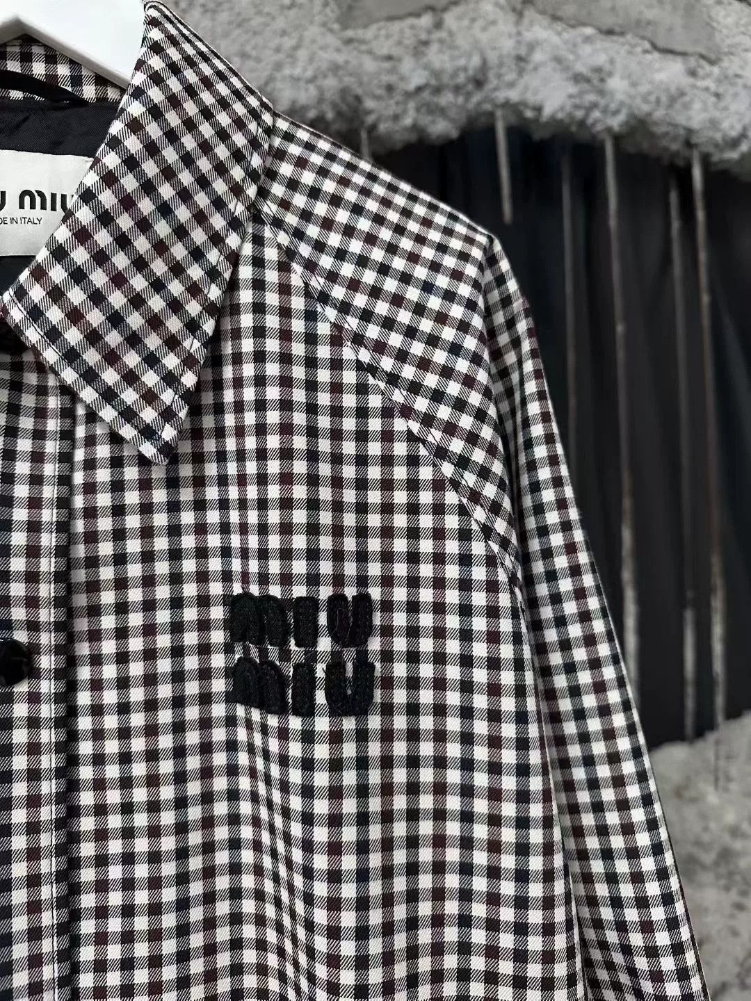 Miu Miu miu miu black and white checked jacket Size M / US 6-8 / IT 42-44 - 5 Thumbnail