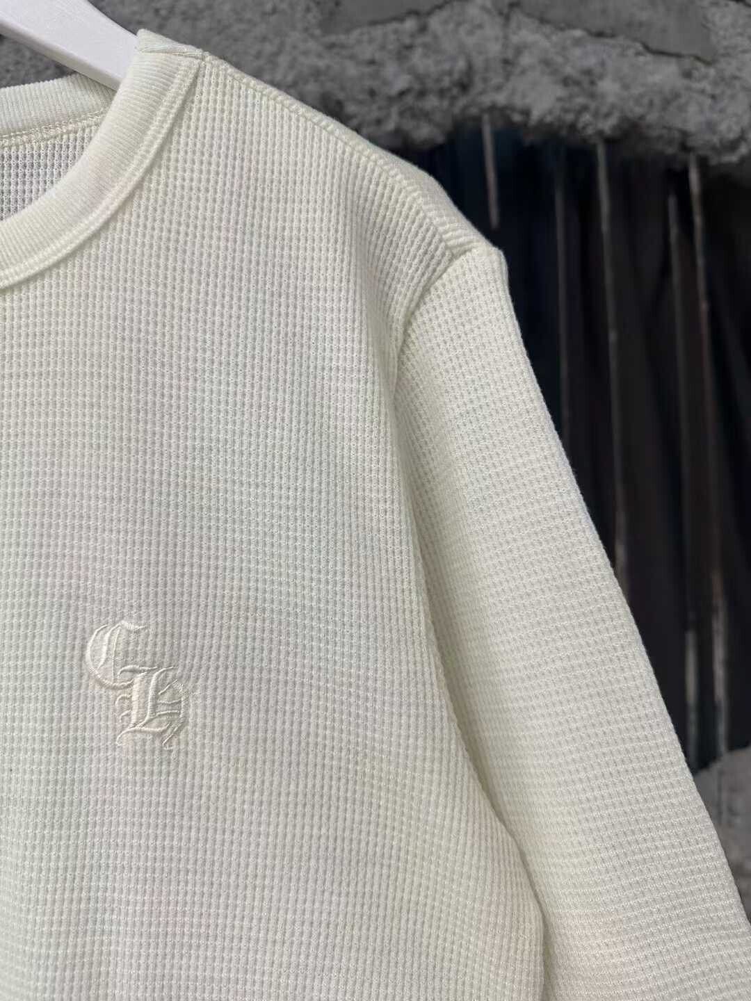 Chrome Hearts Chrome Hearts Waffle Cream Three-Quarter Sleeve Top Size US S / EU 44-46 / 1 - 4 Thumbnail
