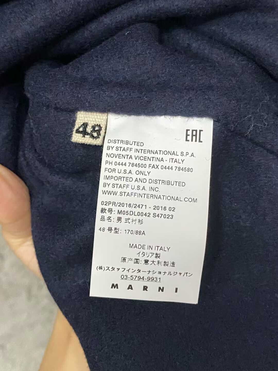 Marni navy blue wool jacket by Marni Size US L / EU 52-54 / 3 - 6 Thumbnail