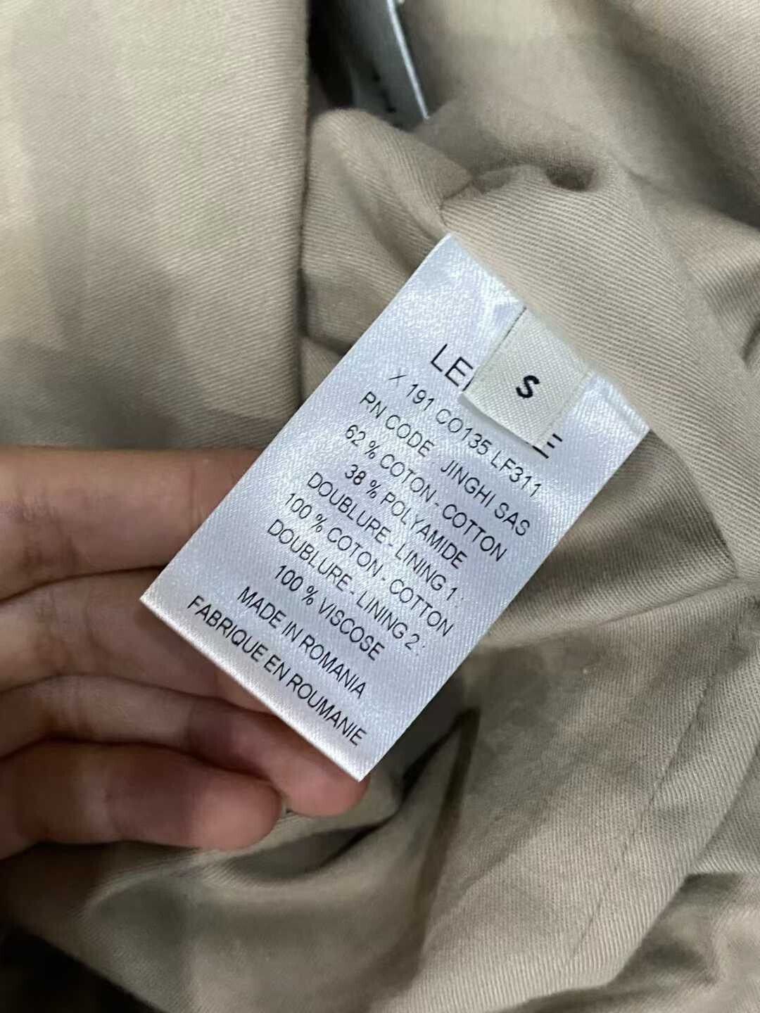 Lemaire Plaid Overcoat in Size Small