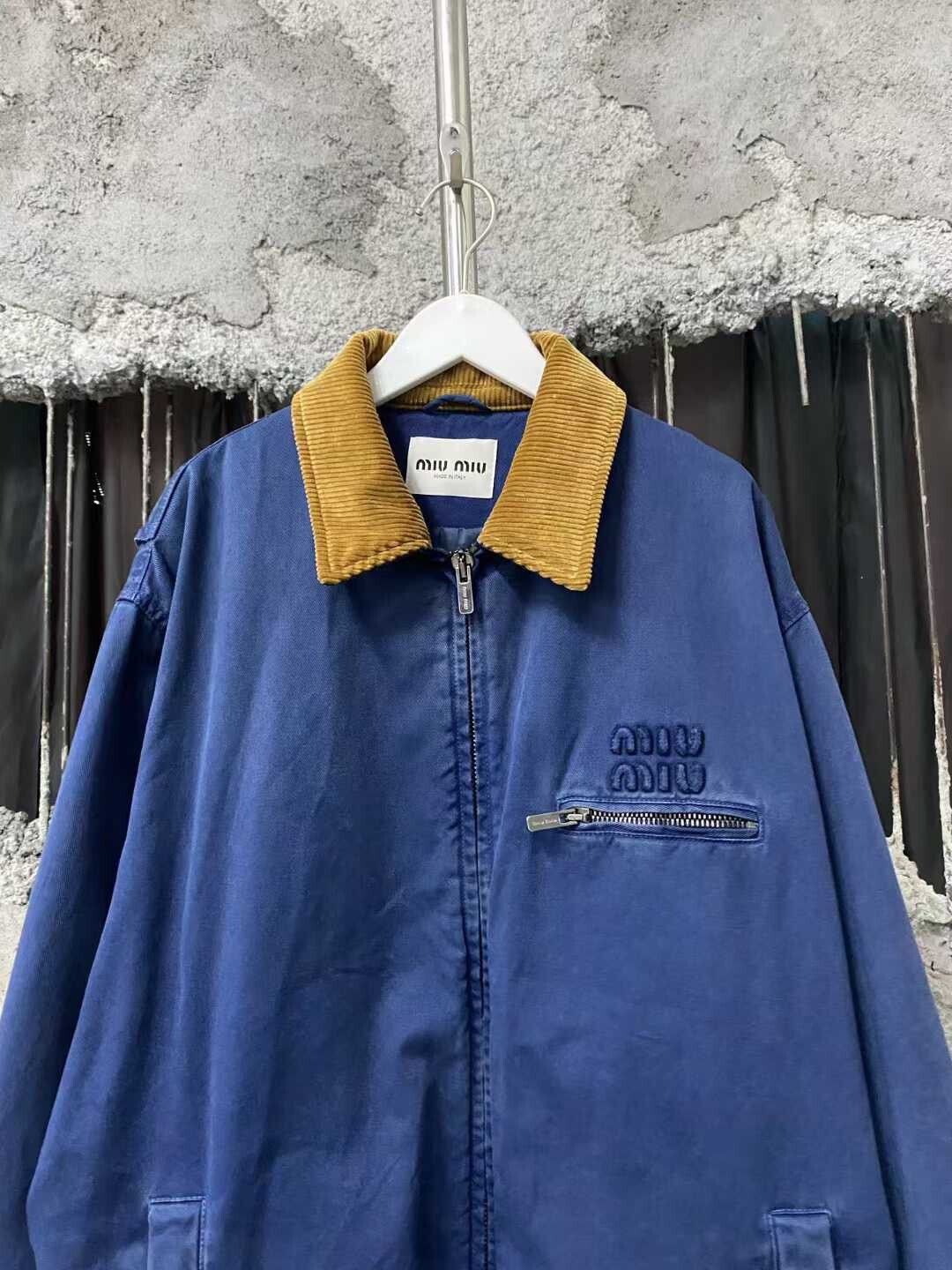 Miu Miu Miumiu Corduroy Zip Jacket with Lapel Size XL / US 12-14 / IT 48-50 - 3 Thumbnail