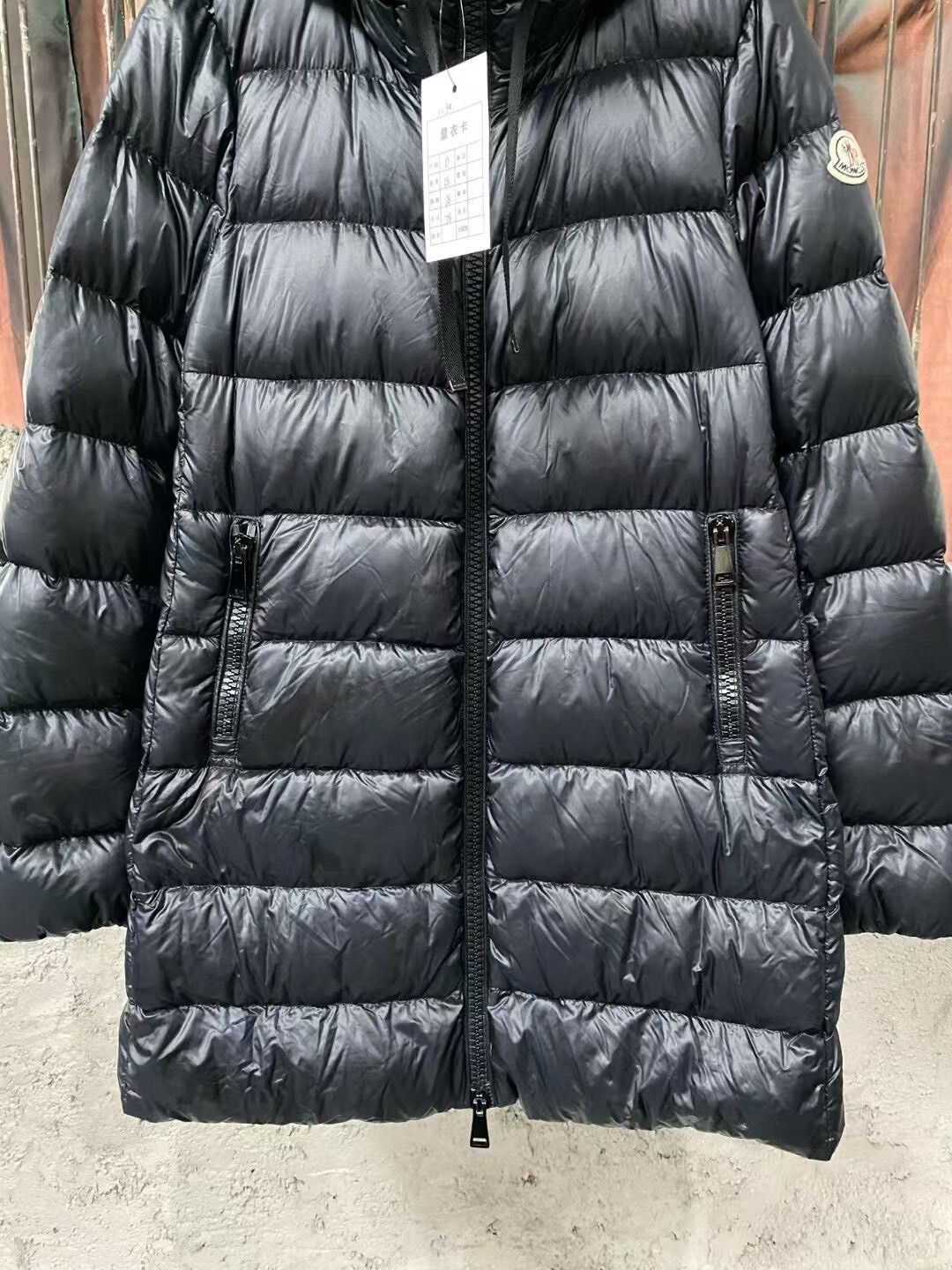 Moncler long black down coat by Moncler Size XS / US 0-2 / IT 36-38 - 4 Thumbnail