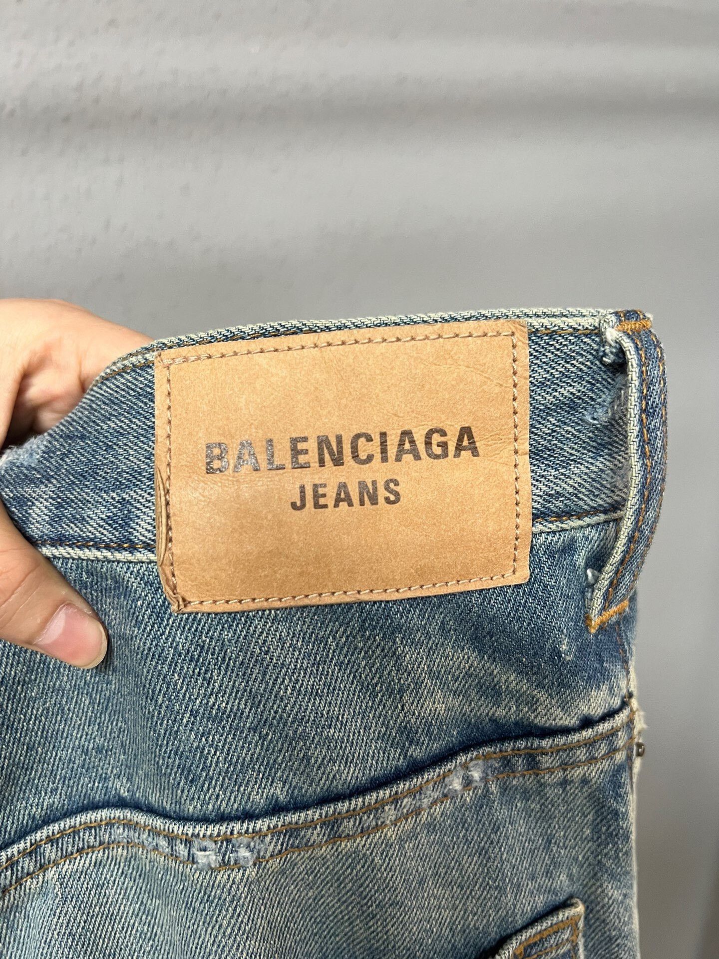 Balenciaga balenciaga dual-layer distressed denim pants Size US 30 / EU 46 - 4 Thumbnail