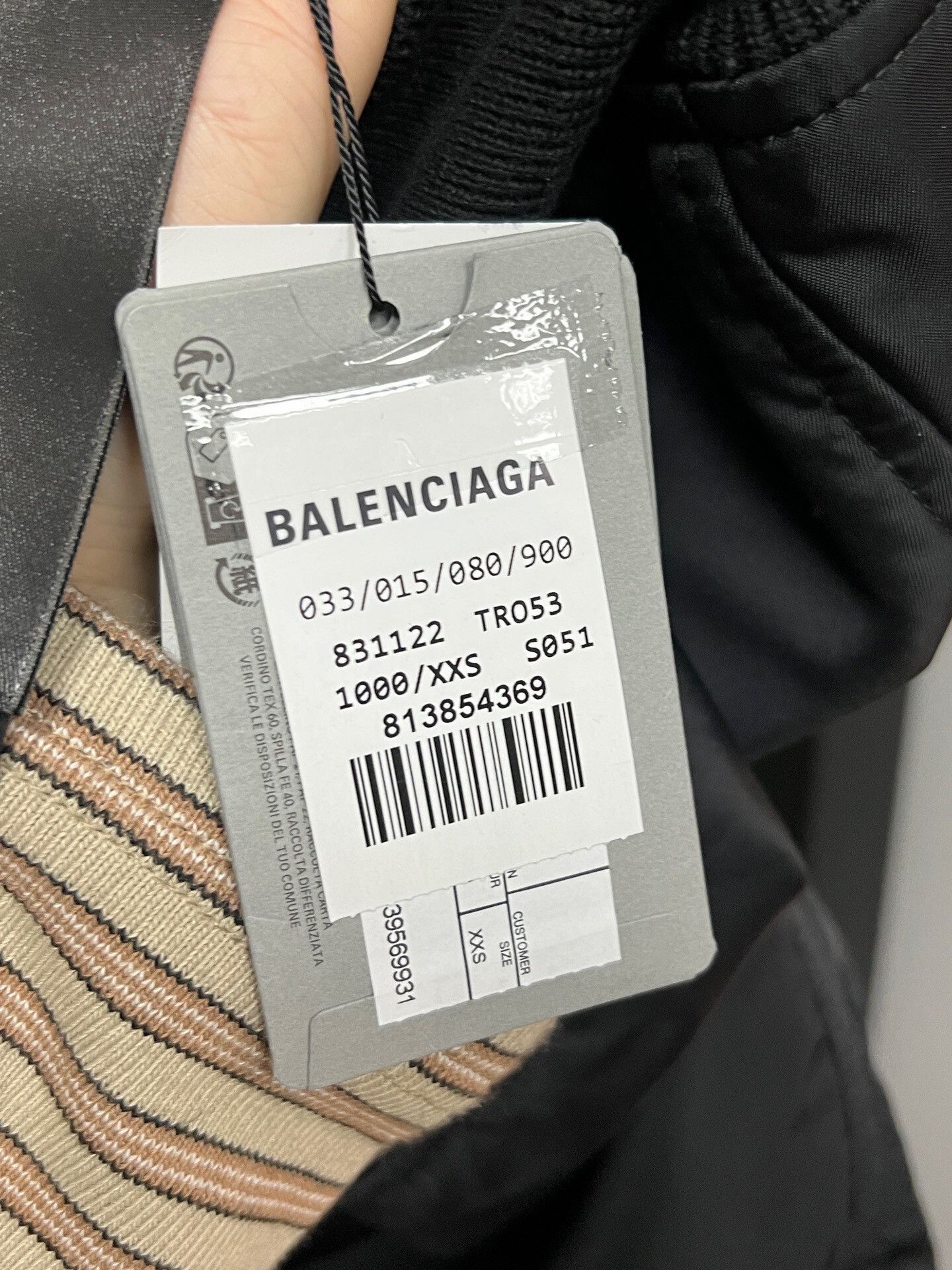 Balenciaga Balenciaga Black Bomber Jacket with Logo Size US XXS / EU 40 - 3 Thumbnail