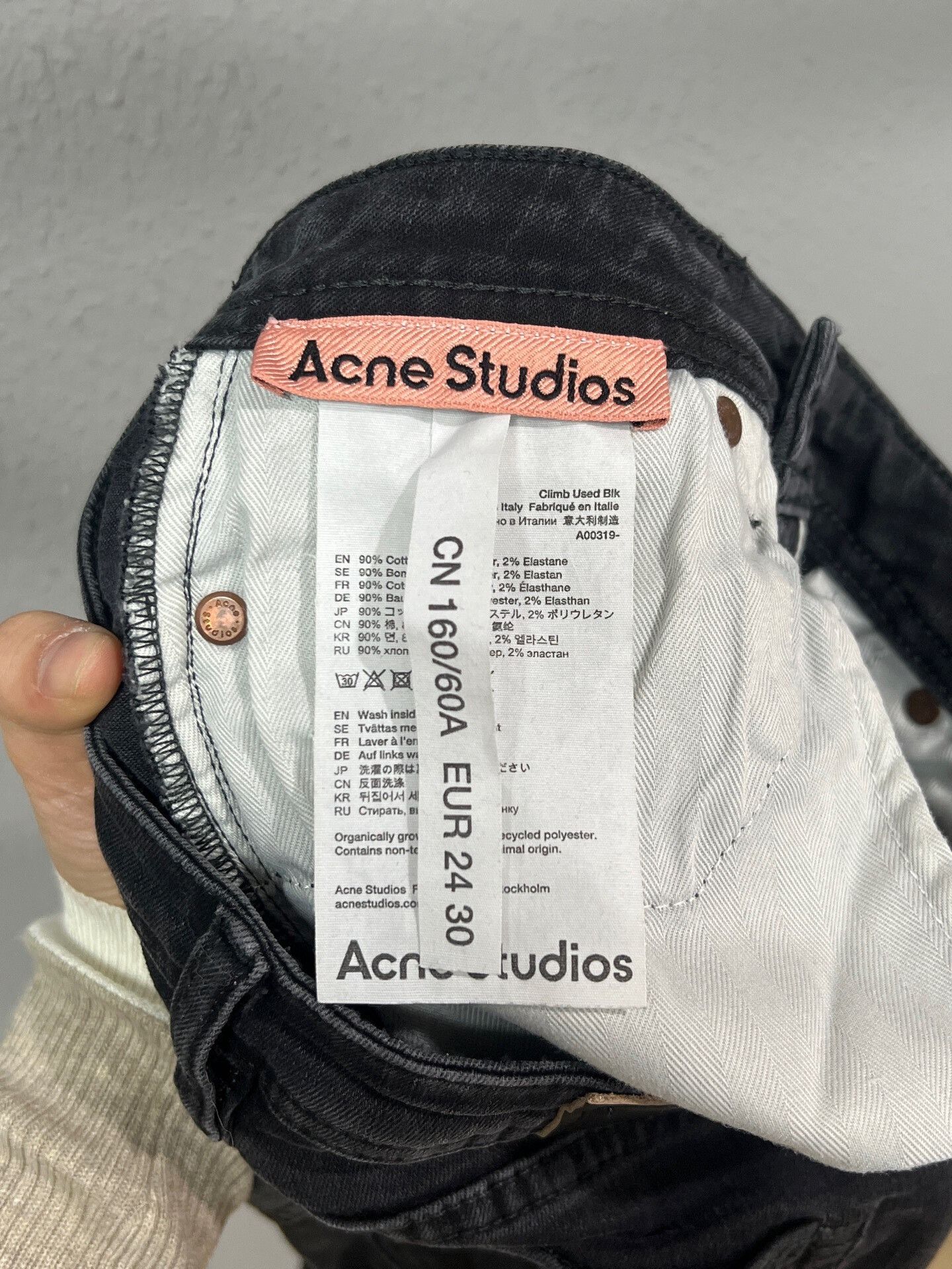 Acne Studios black acne studios skinny jeans size 24 Size 24" / US 00 / IT 34 - 4 Thumbnail