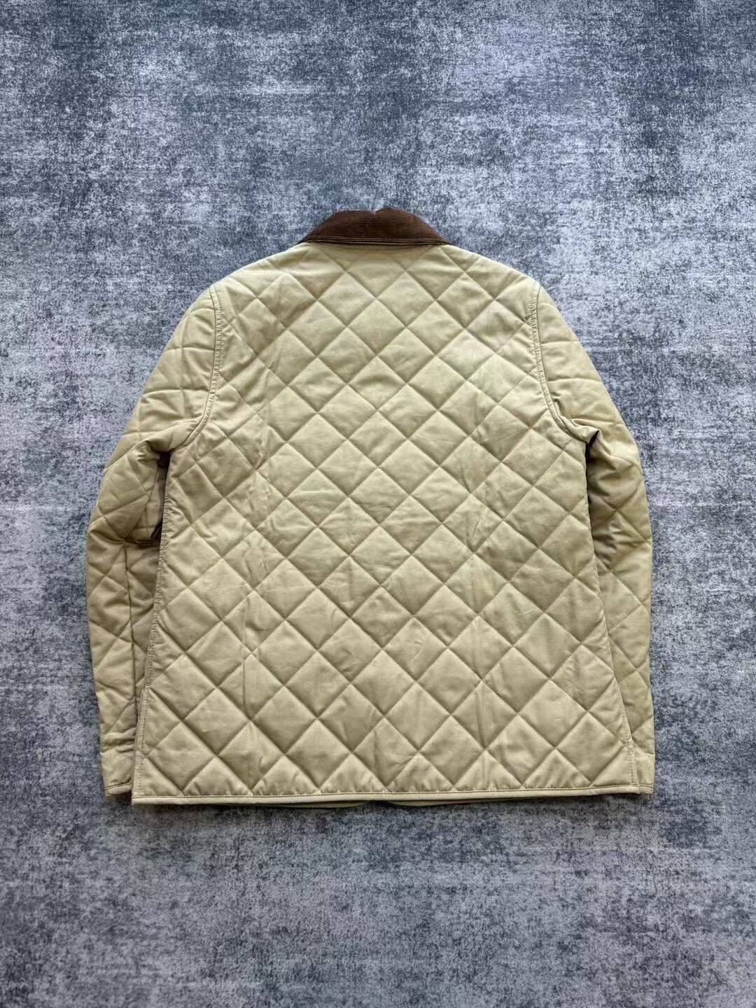 Celine celine beige quilted cotton jacket with collar Size S / US 4 / IT 40 - 2 Thumbnail