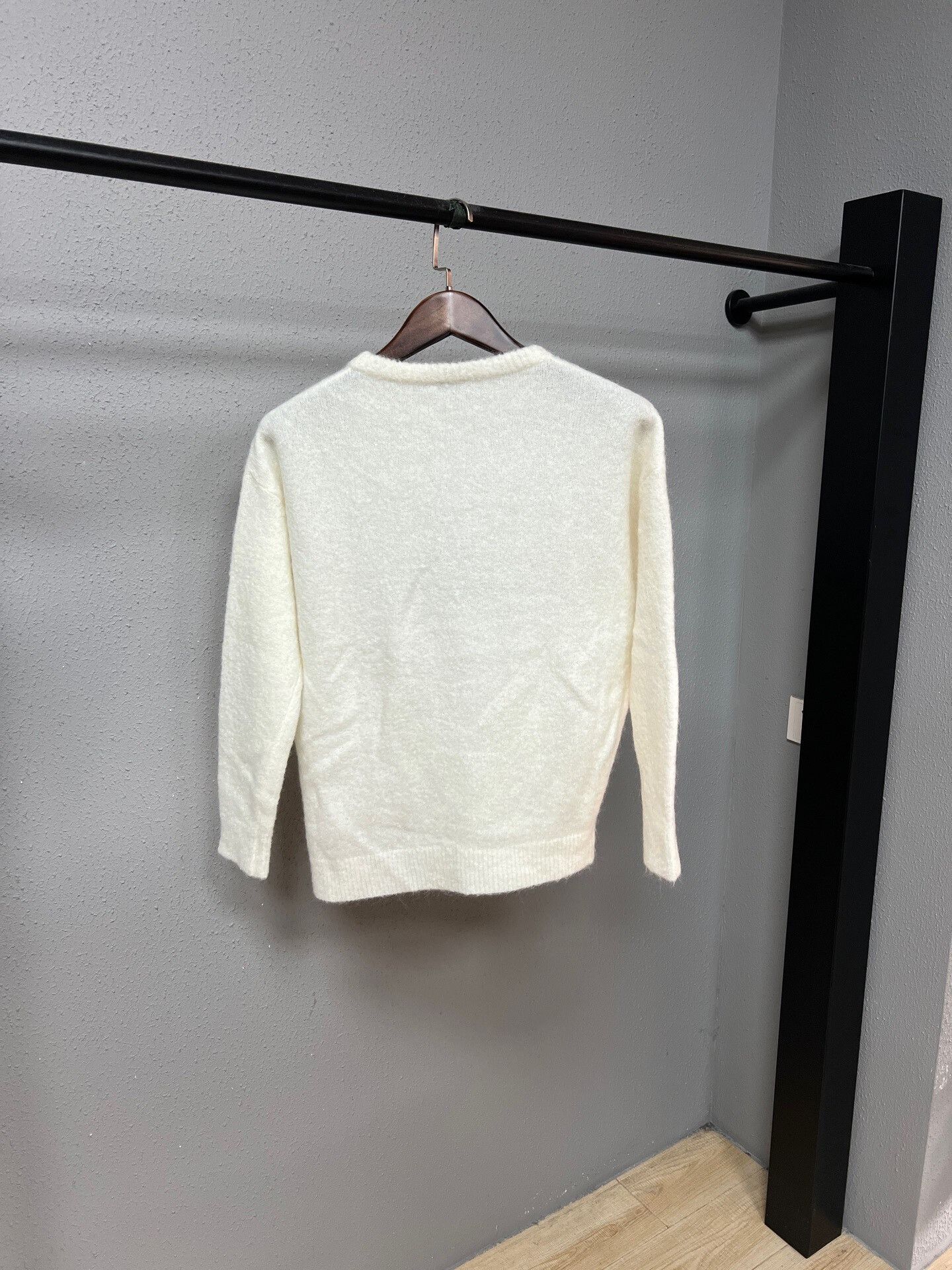 Brunello Cucinelli white cashmere sweater by brunello cucinelli Size S / US 4 / IT 40 - 2 Thumbnail