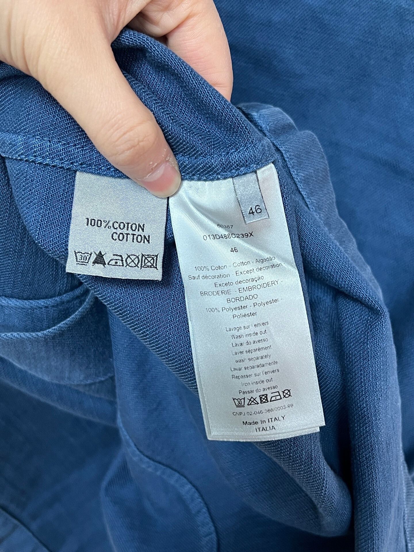 Dior Dior 1947 Work Jacket in Blue Color Size US M / EU 48-50 / 2 - 4 Thumbnail