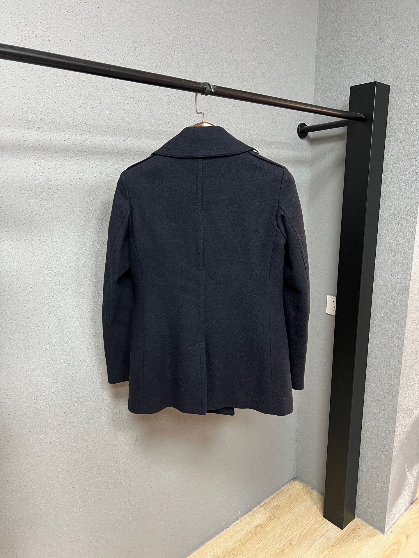 Burberry burberry navy cashmere blazer jacket Size S / US 4 / IT 40 - 2 Thumbnail