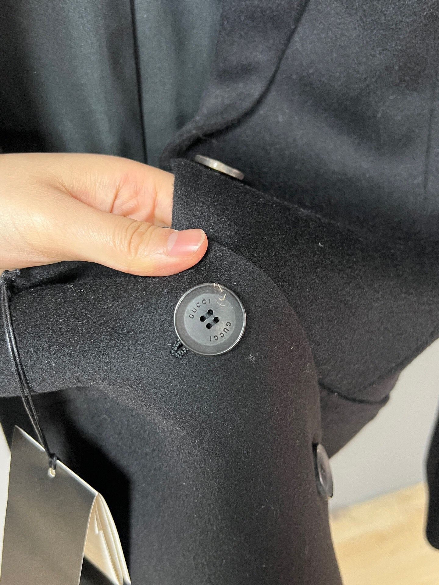 Gucci gucci black wool coat size 36 Size S / US 4 / IT 40 - 3 Thumbnail
