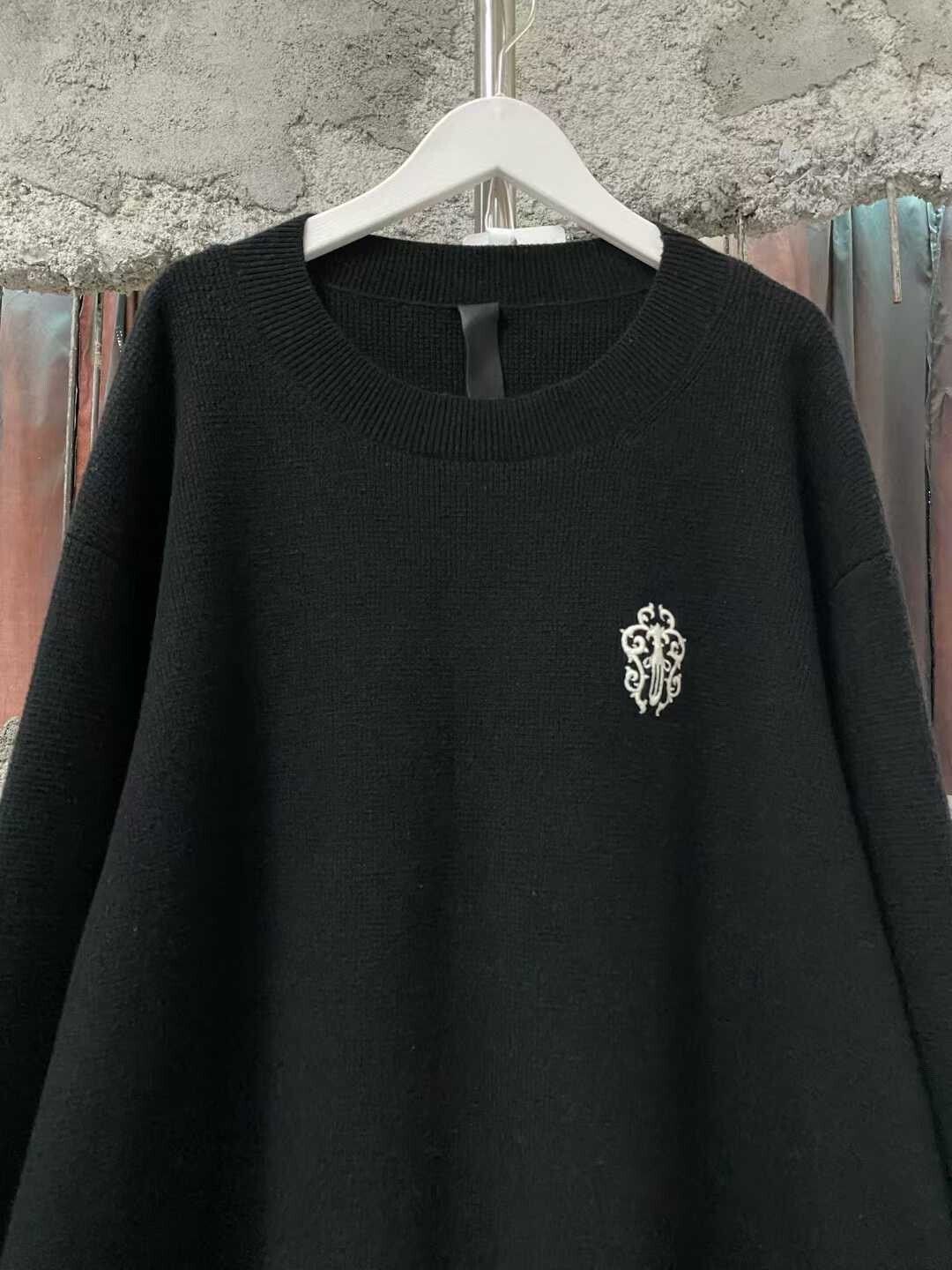 Chrome Hearts black cashmere sword sweater by chrome hearts Size US XL / EU 56 / 4 - 3 Thumbnail