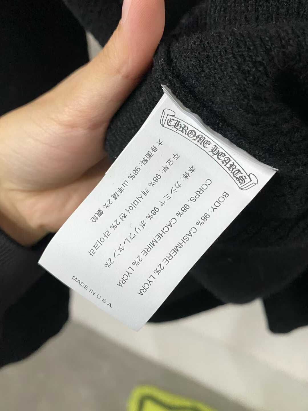 Chrome Hearts black cashmere sword sweater by chrome hearts Size US XL / EU 56 / 4 - 6 Thumbnail