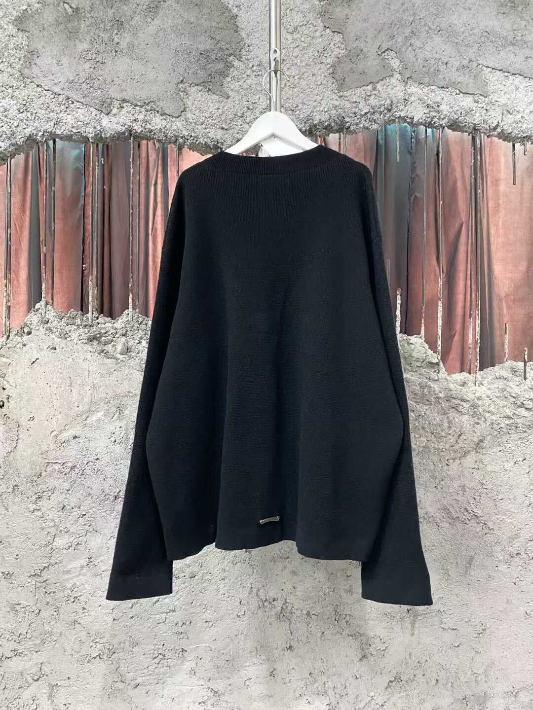 Chrome Hearts black cashmere sword sweater by chrome hearts Size US XL / EU 56 / 4 - 2 Thumbnail
