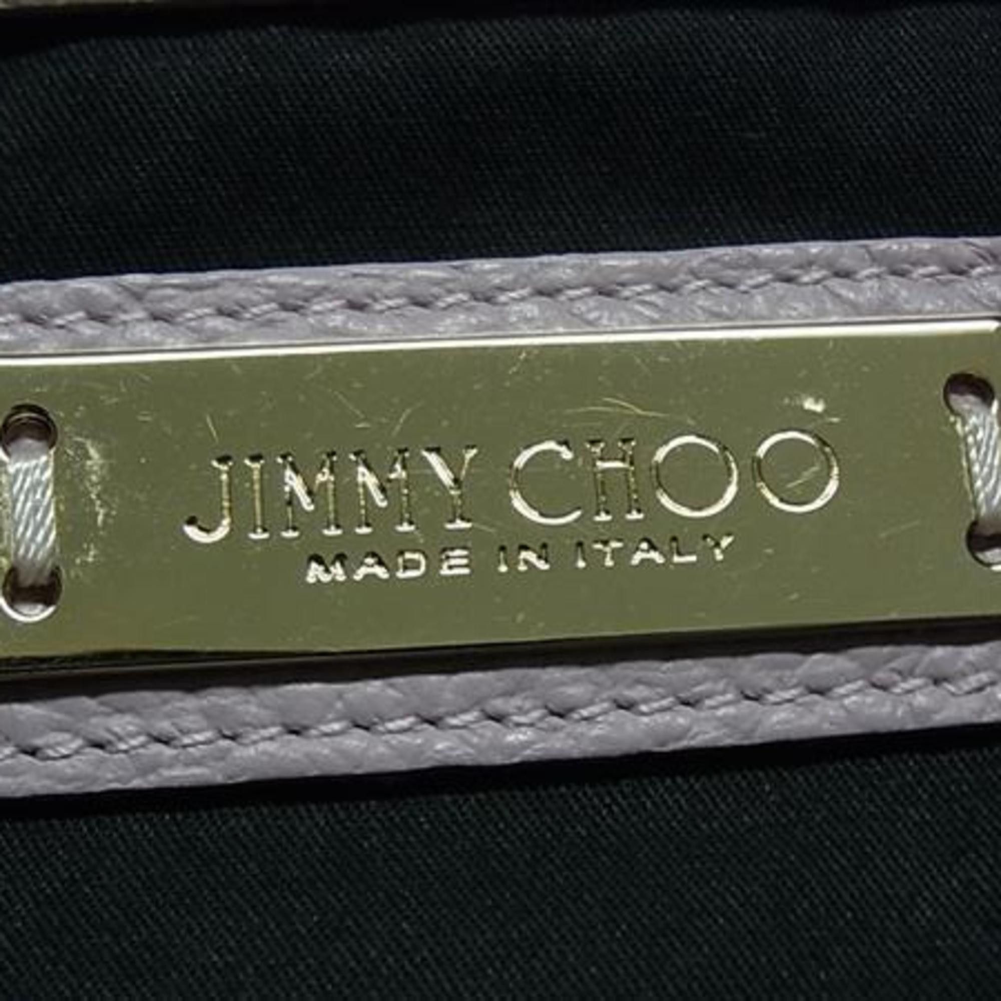Jimmy Choo JIMMY CHOO Pimlico Tote Bag in Purple and Black Leather with Embossed Star Studs Size ONE SIZE - 2 Thumbnail
