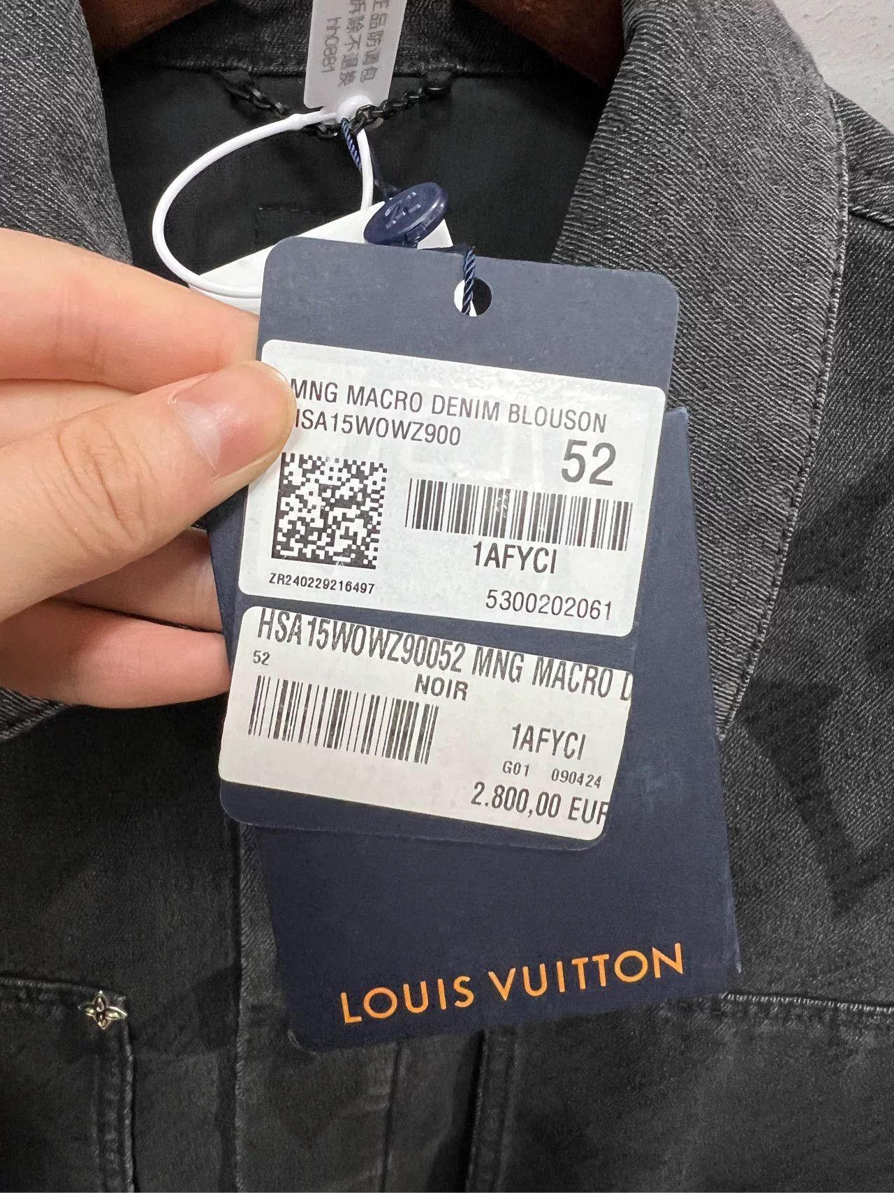 Louis Vuitton louis vuitton lv24 gray denim jacket Size US L / EU 52-54 / 3 - 6 Thumbnail