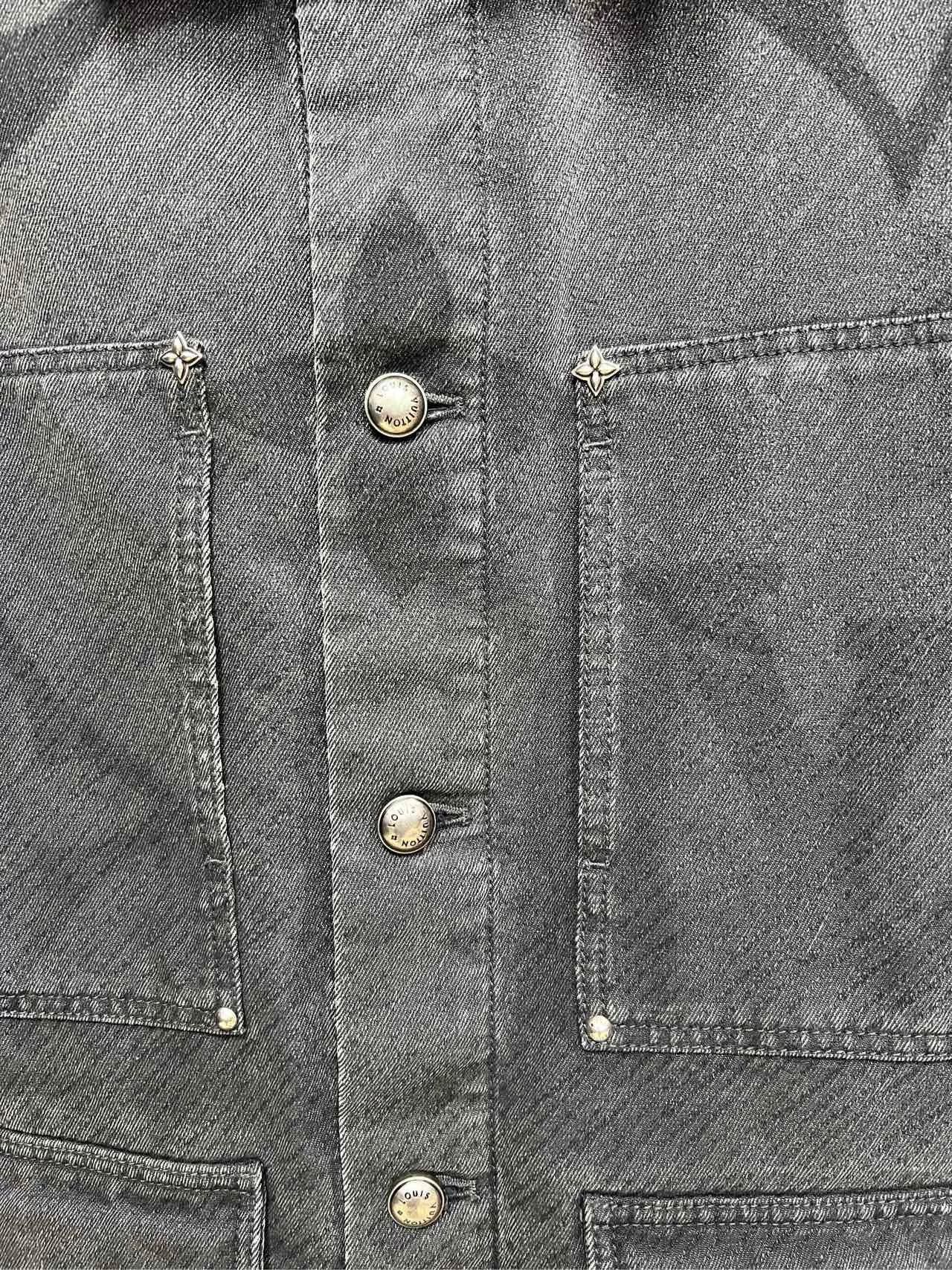 Louis Vuitton louis vuitton lv24 gray denim jacket Size US L / EU 52-54 / 3 - 3 Thumbnail