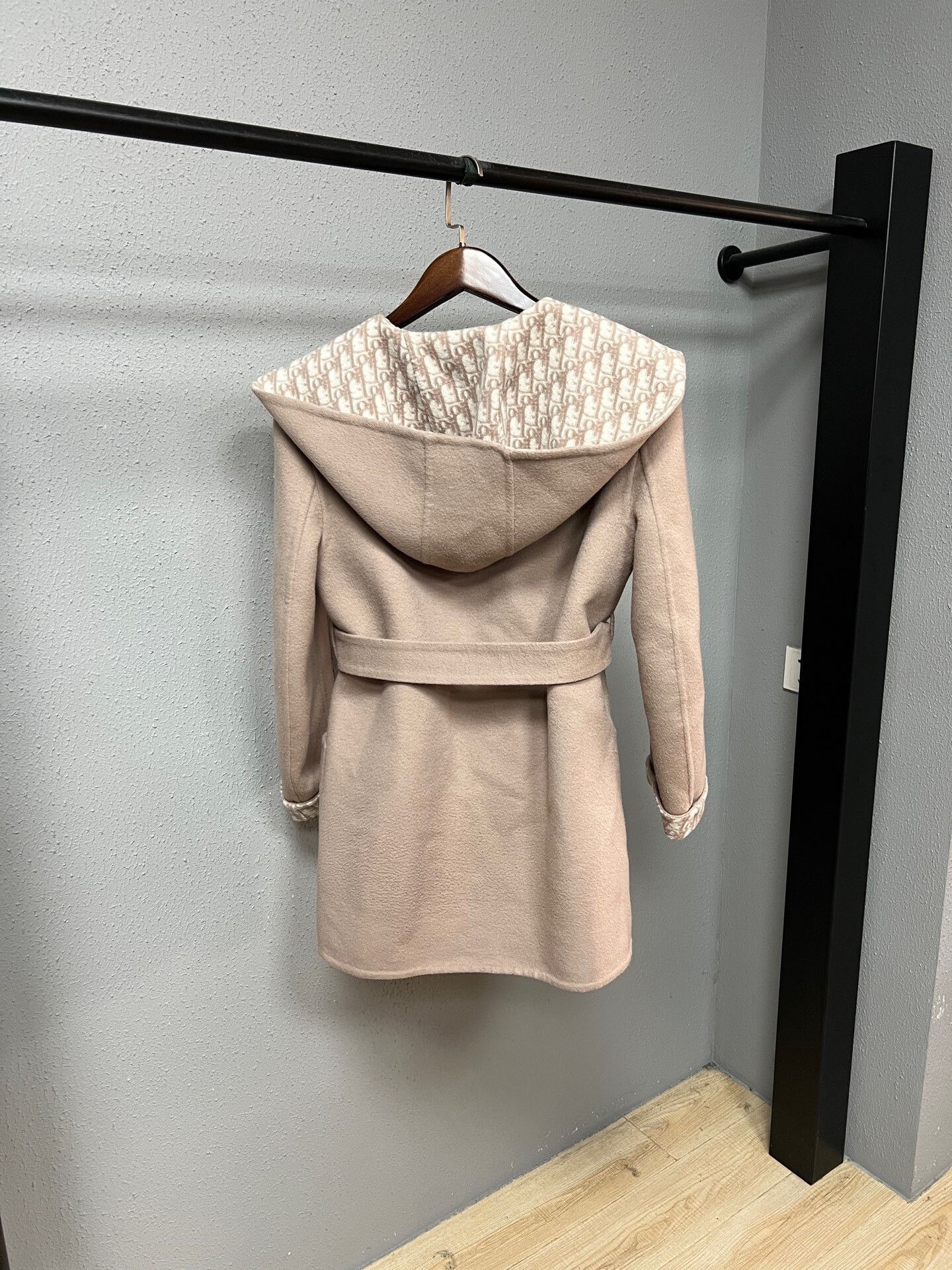 Dior pink wool coat with printed lining Size M / US 6-8 / IT 42-44 - 3 Thumbnail