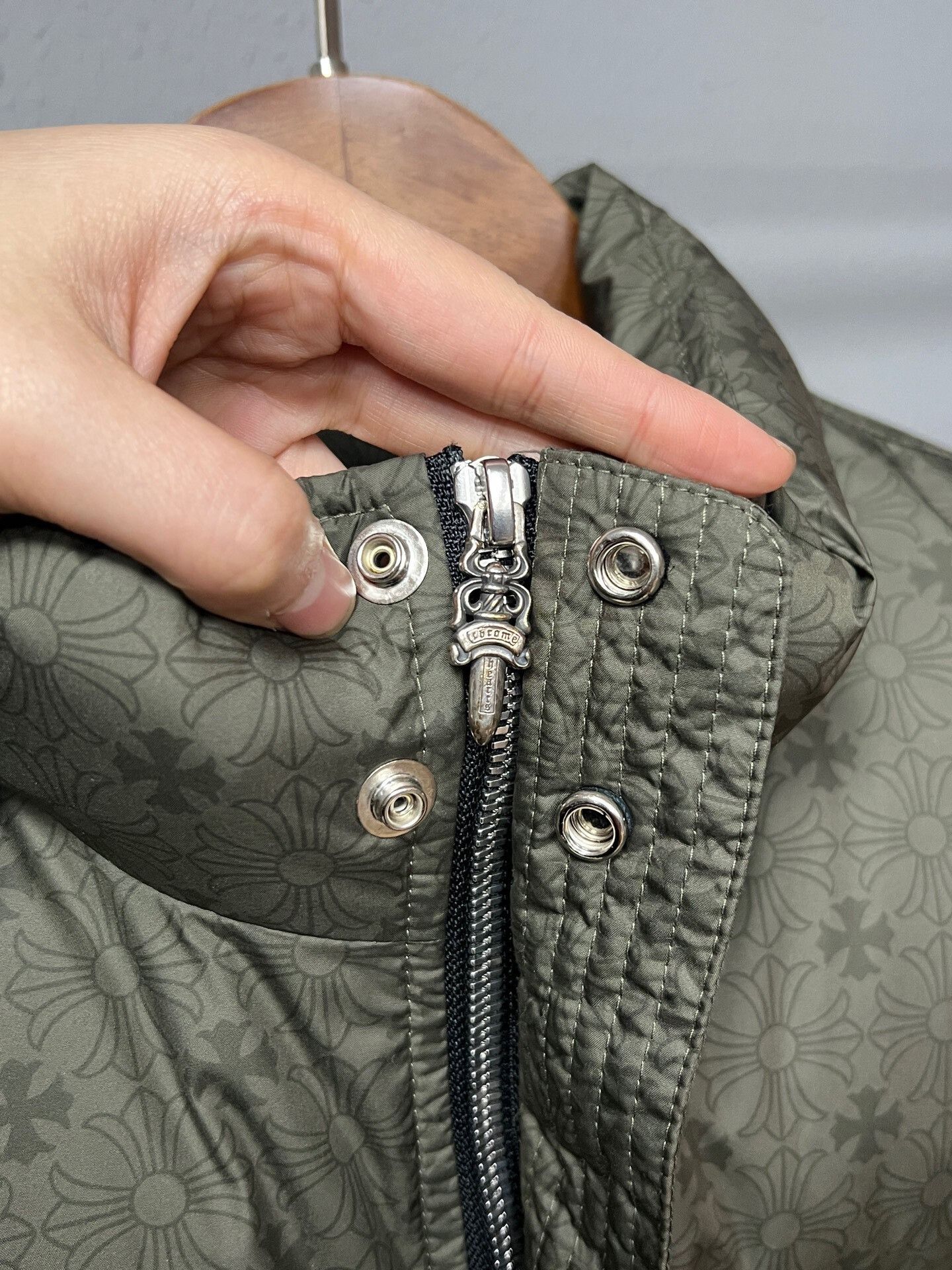 Chrome Hearts chrome hearts green printed puffer jacket Size US M / EU 48-50 / 2 - 5 Thumbnail