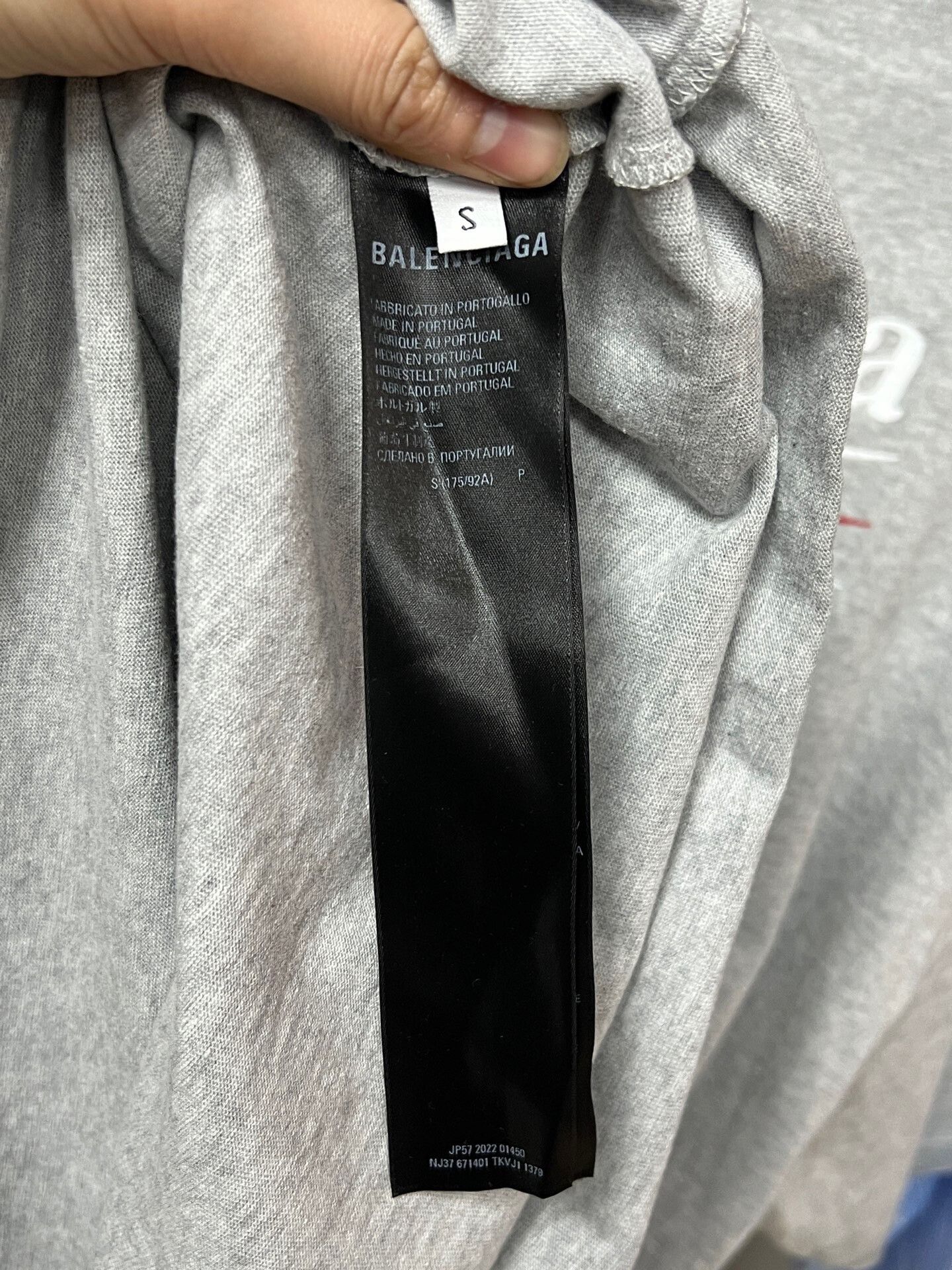 Balenciaga balenciaga gray long sleeve layered shirt Size US S / EU 44-46 / 1 - 4 Thumbnail