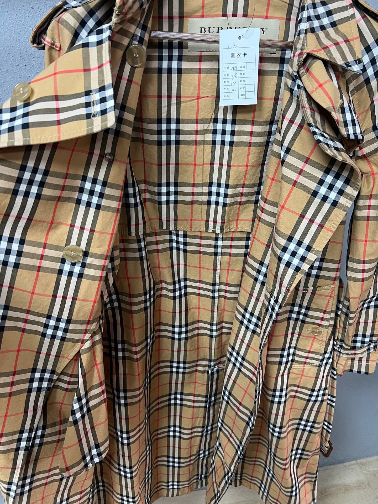 Burberry burberry double-breasted check coat Size S / US 4 / IT 40 - 3 Thumbnail