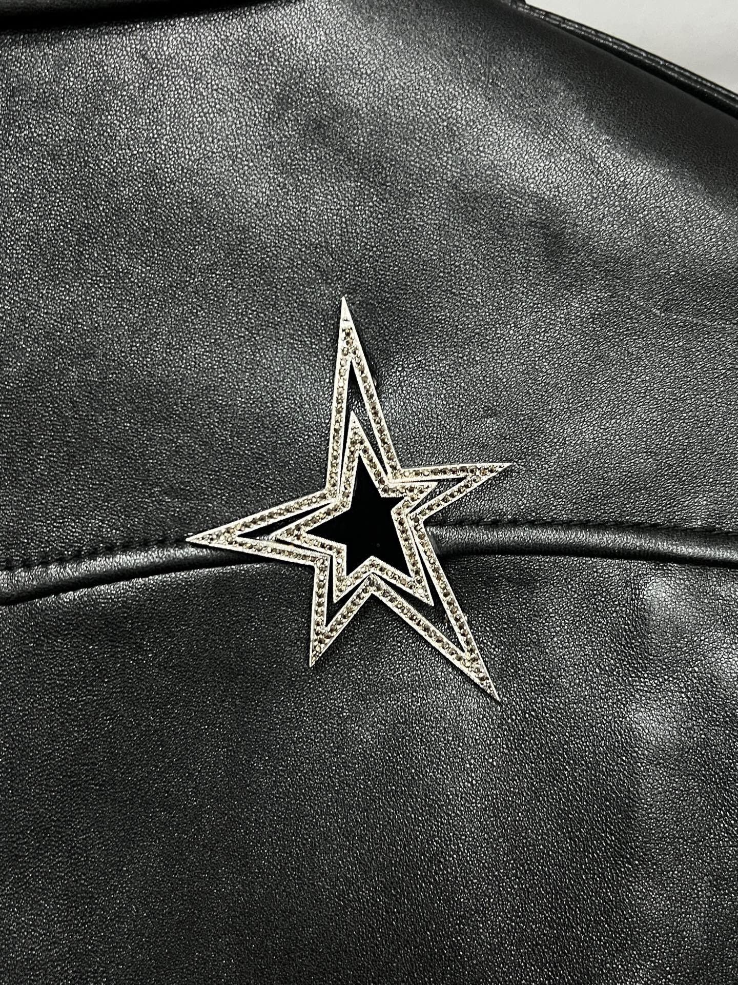 Saint Laurent Paris black logo leather jacket by Saint Laurent Size M / US 6-8 / IT 42-44 - 4 Thumbnail