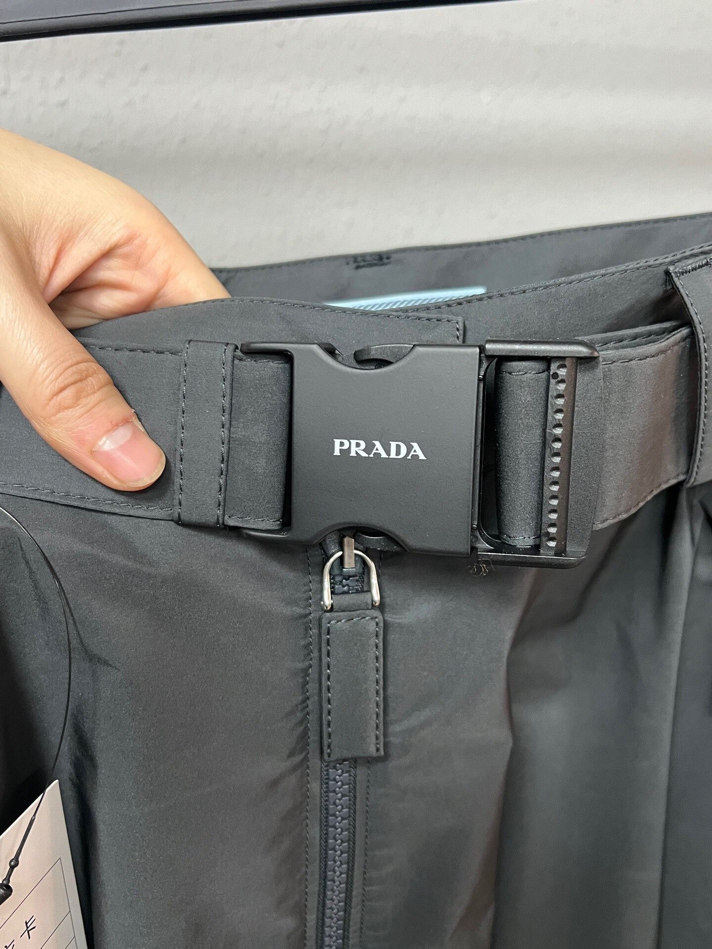 Prada black nylon functional skirt by Prada Size 36" / US 14 / IT 50 - 3 Thumbnail
