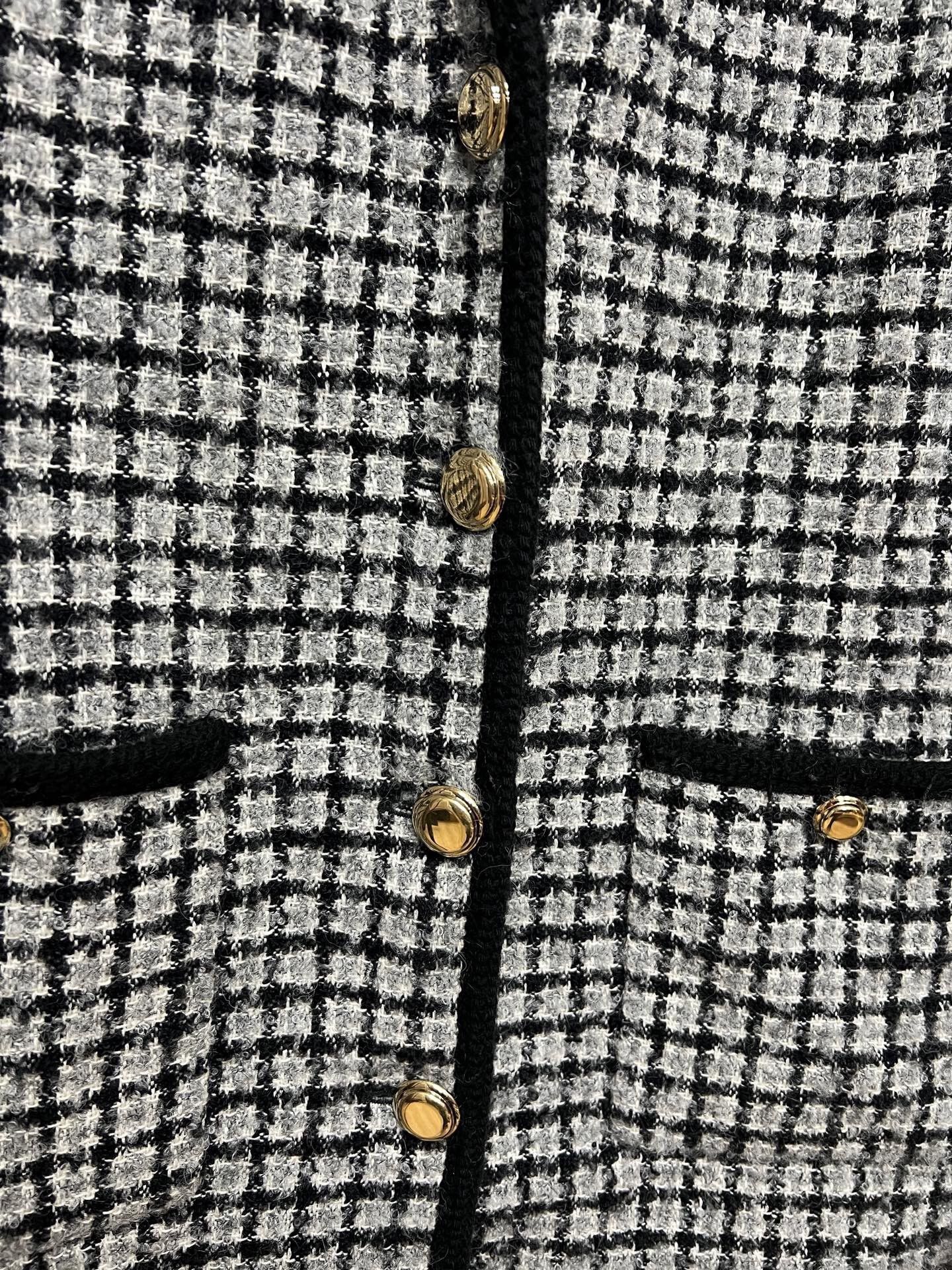 Miu Miu miu miu black and white plaid jacket Size S / US 4 / IT 40 - 3 Thumbnail
