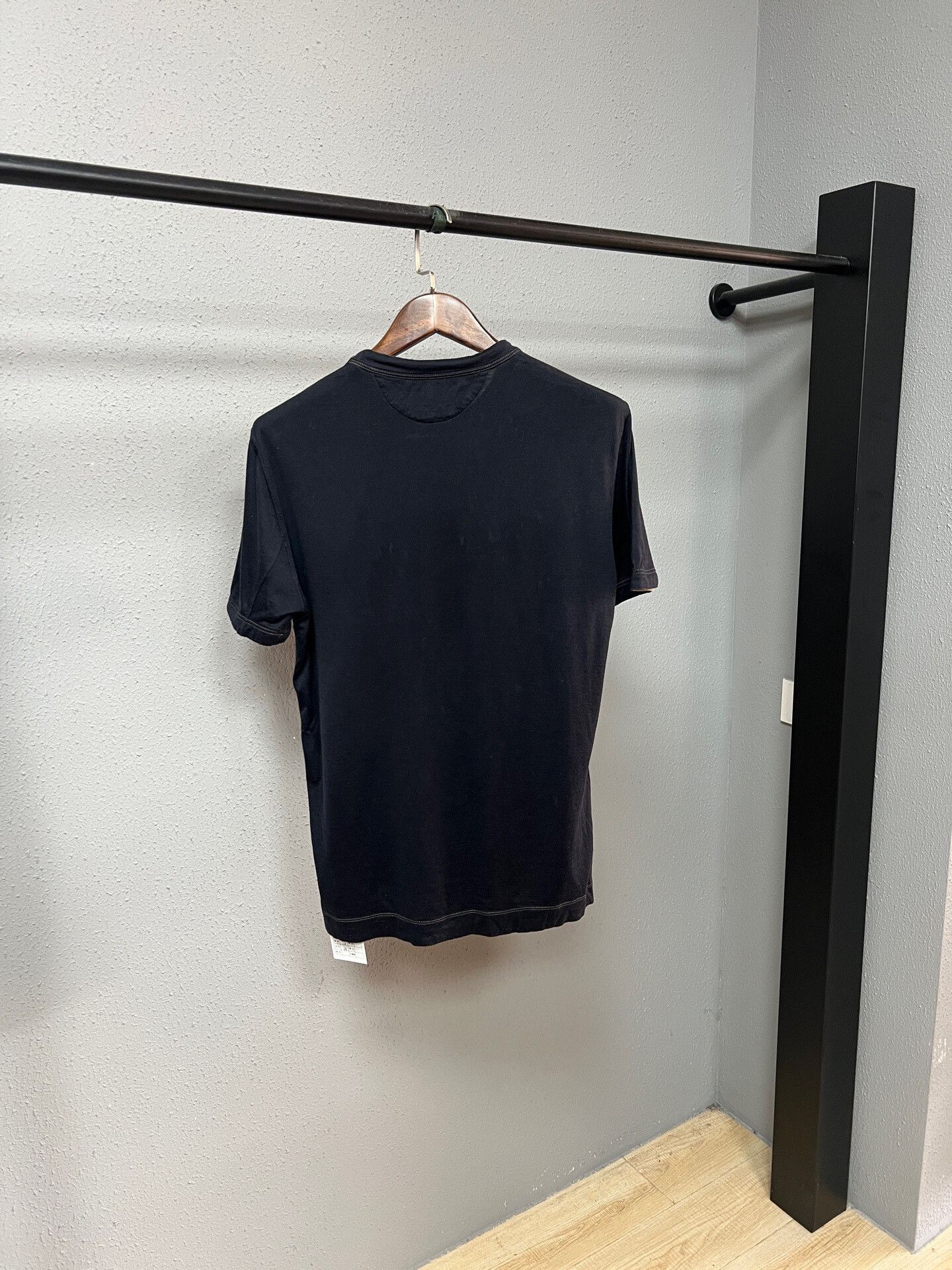 Brunello Cucinelli Brunello Cucinelli Black Silk Colorblock Tee Size US M / EU 48-50 / 2 - 2 Thumbnail