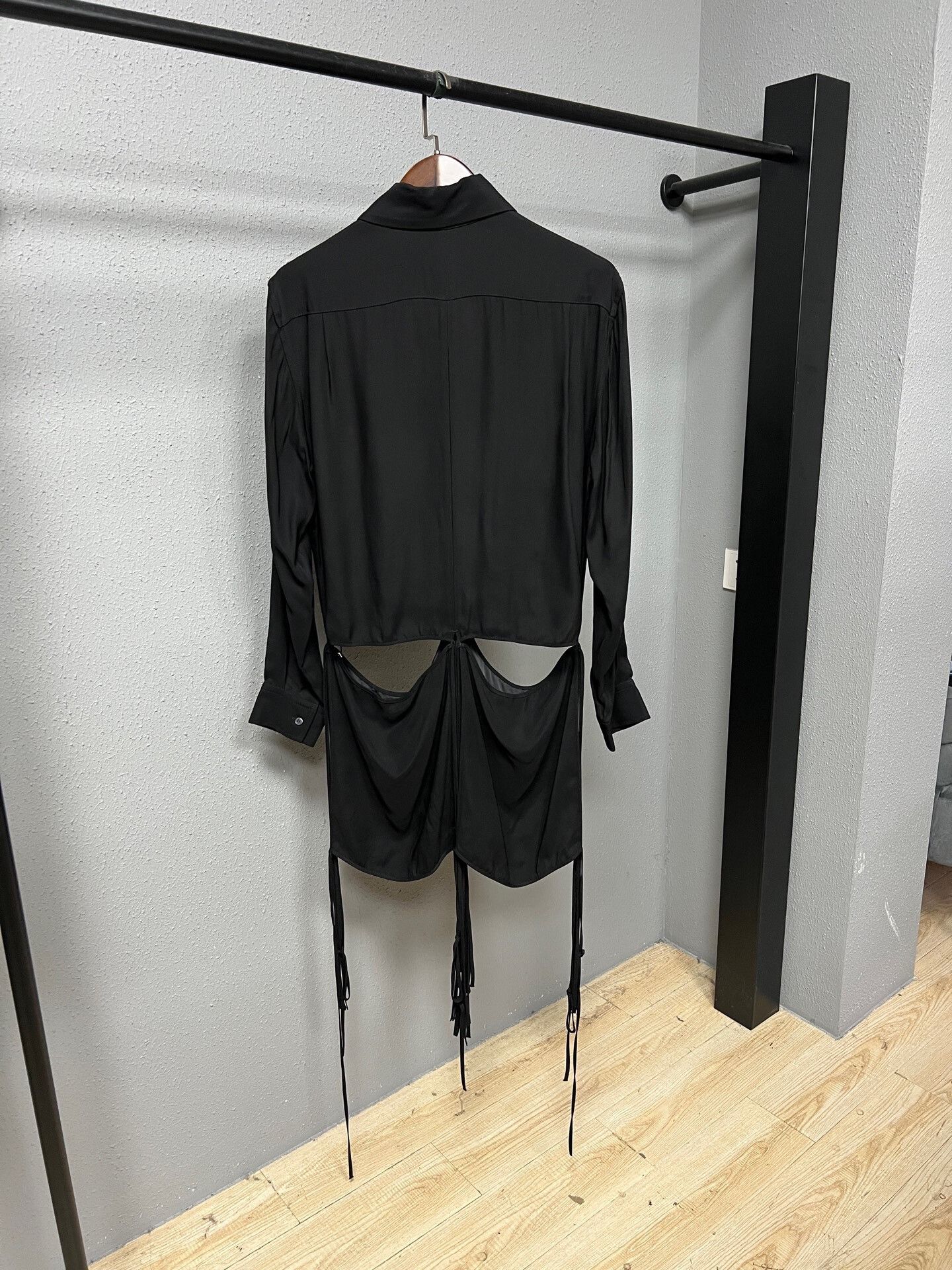 Loewe black silk patchwork shirt by Loewe Size US M / EU 48-50 / 2 - 2 Thumbnail