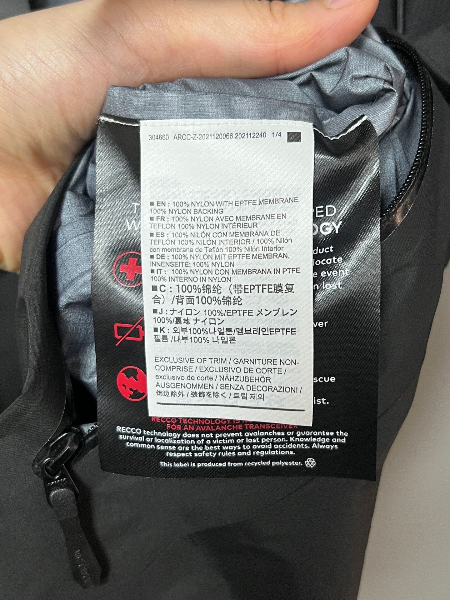 Arc'teryx arcteryx beta lt black shell jacket Size US XS / EU 42 / 0 - 4 Thumbnail