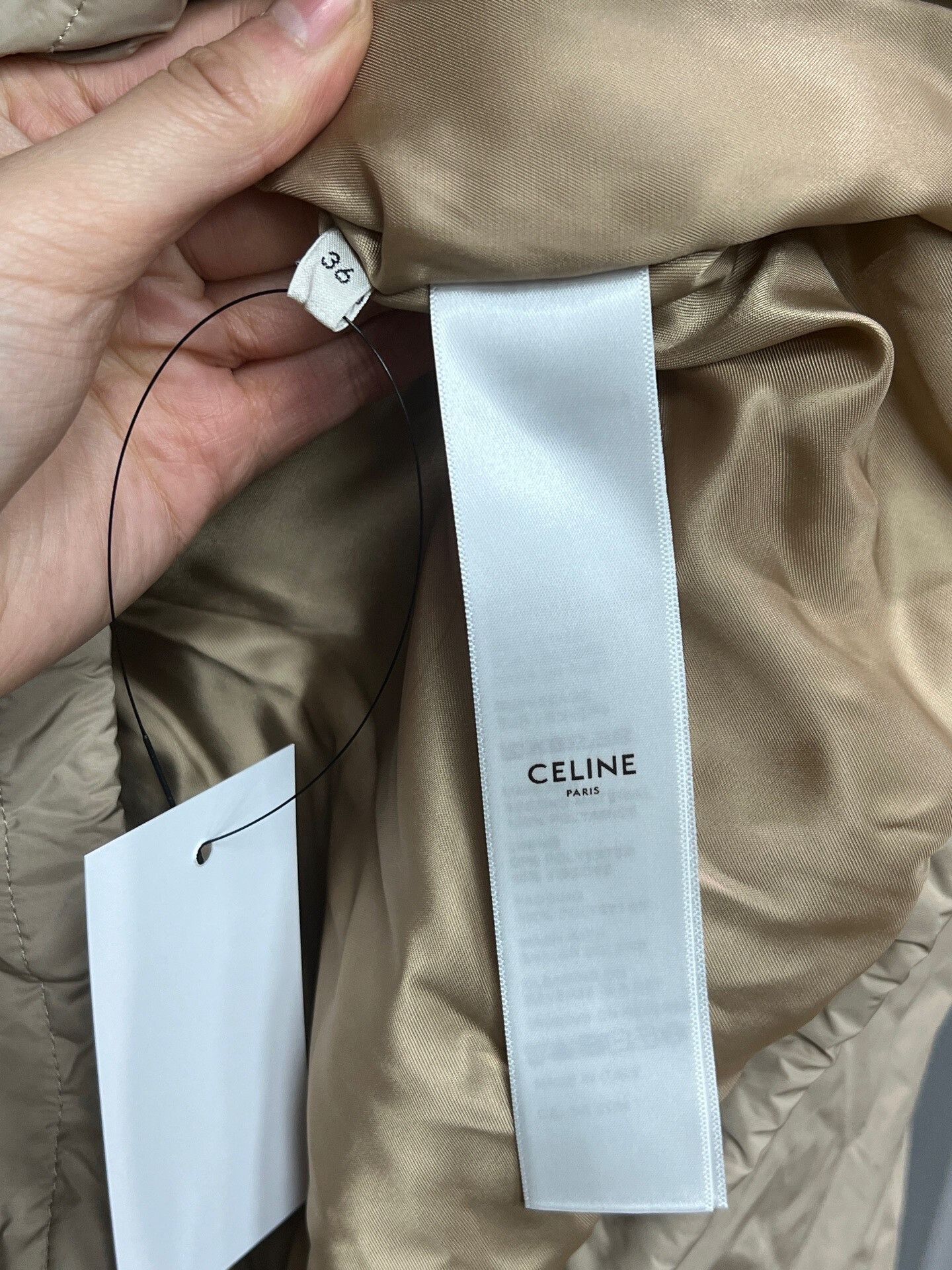 Celine beige color block Celine jacket Size S / US 4 / IT 40 - 4 Thumbnail