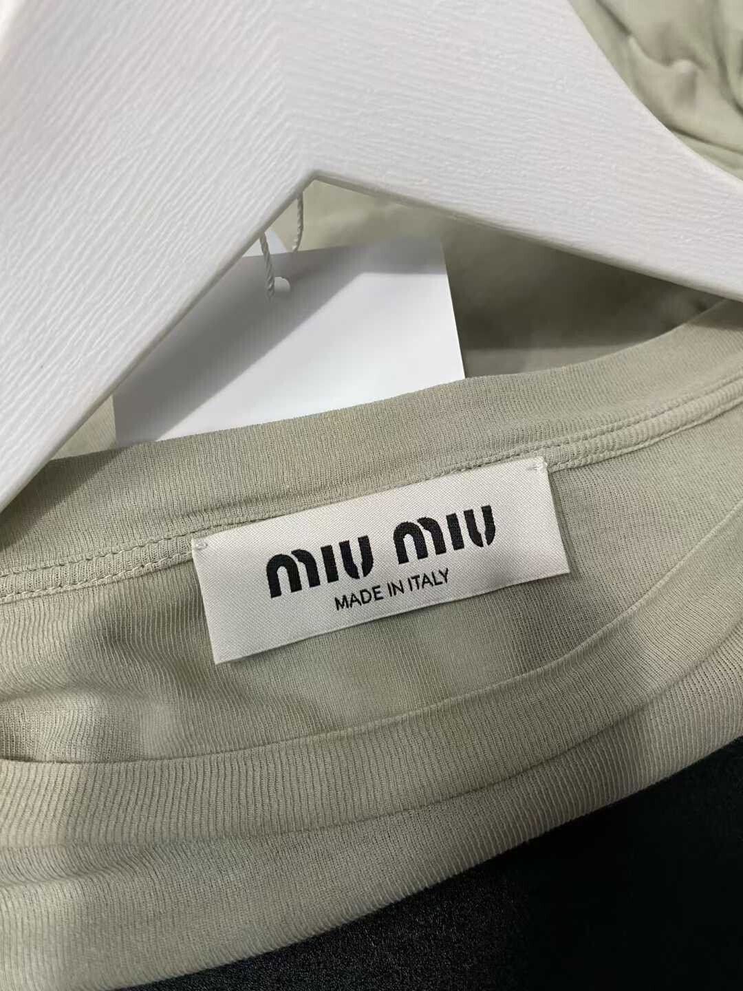 Miu Miu miu miu logo long sleeve top Size XS / US 0-2 / IT 36-38 - 7 Thumbnail
