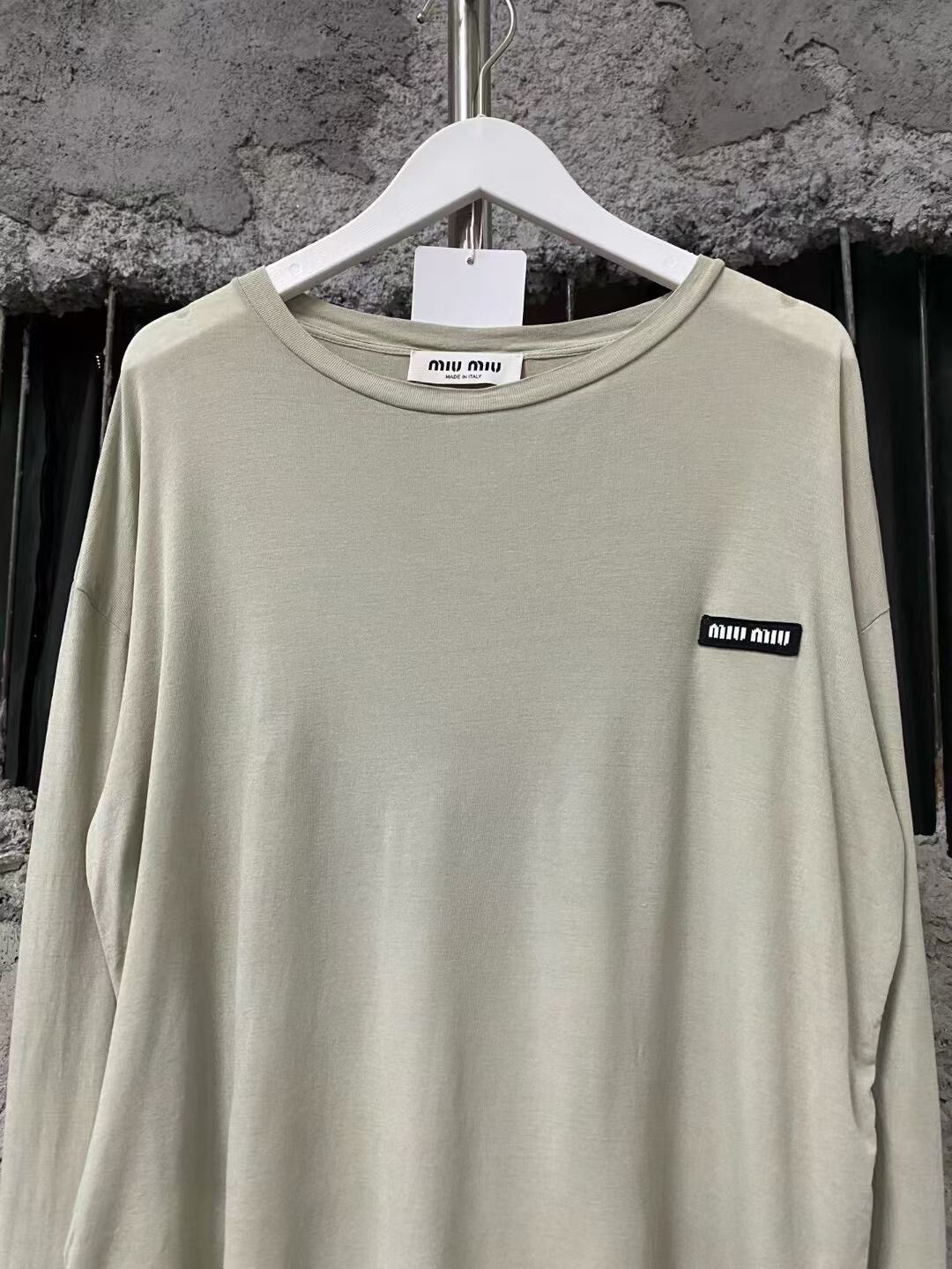 Miu Miu miu miu logo long sleeve top Size XS / US 0-2 / IT 36-38 - 3 Thumbnail