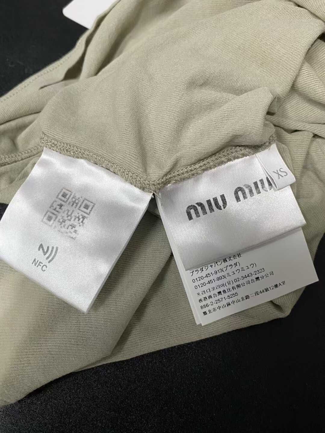Miu Miu miu miu logo long sleeve top Size XS / US 0-2 / IT 36-38 - 8 Thumbnail