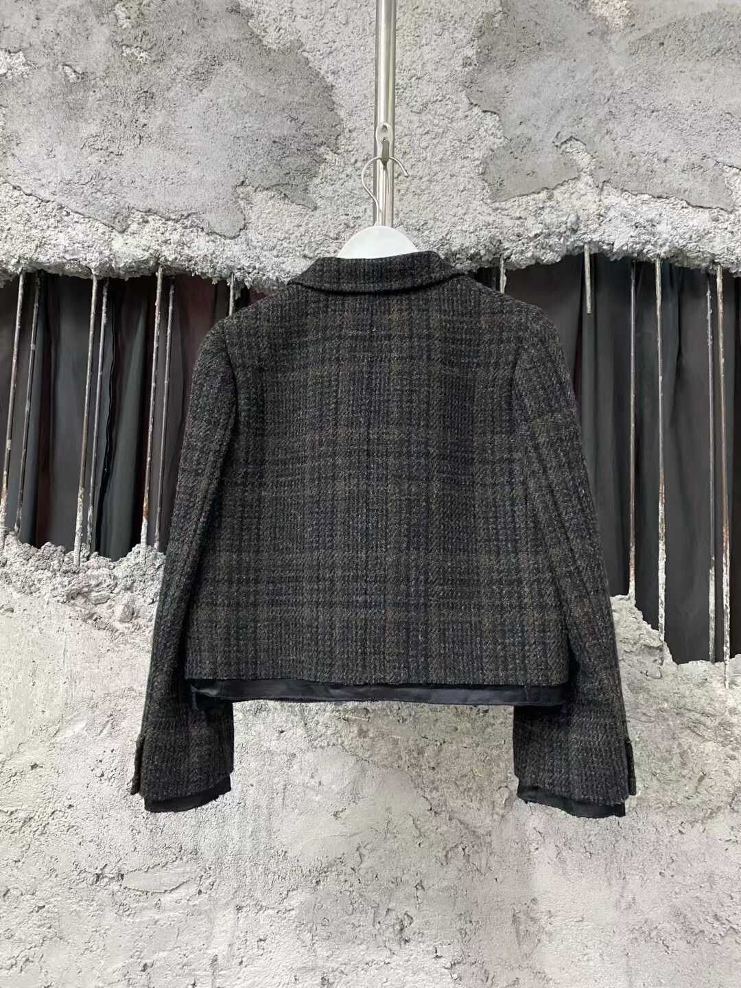 Miu Miu gray plaid Miu Miu blazer jacket Size S / US 4 / IT 40 - 2 Thumbnail