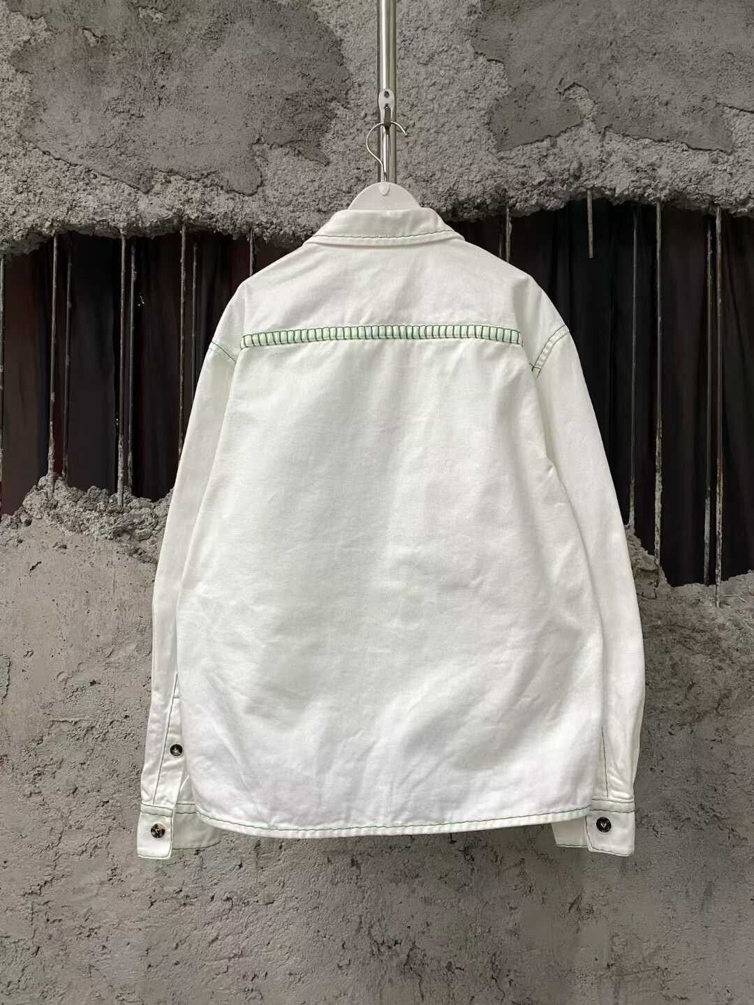 Bottega Veneta Bottega Veneta Green Denim Shirt Size US L / EU 52-54 / 3 - 2 Thumbnail