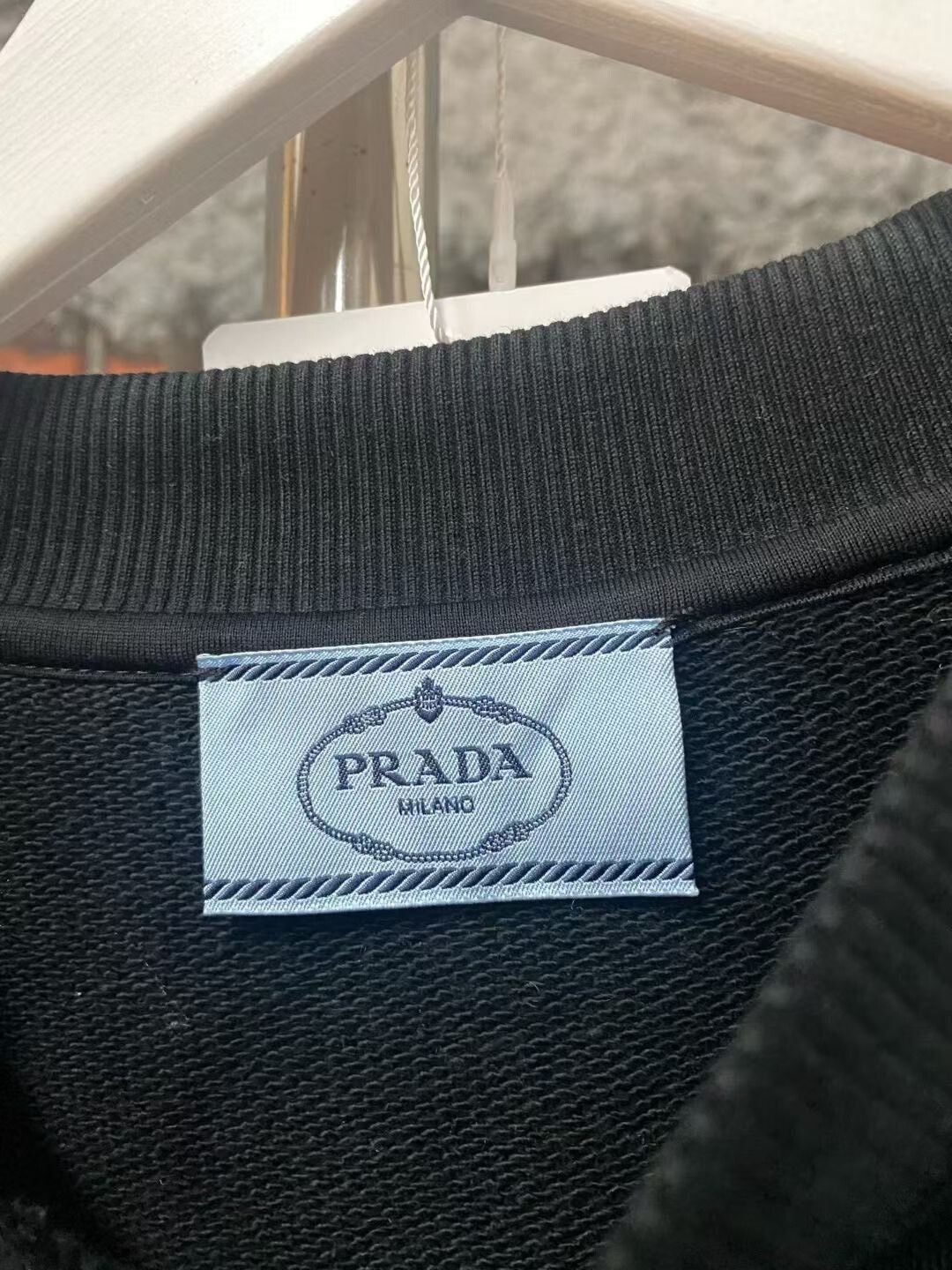 Prada black sweatshirt by Prada in size small Size US S / EU 44-46 / 1 - 7 Thumbnail