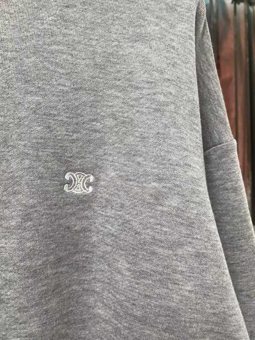 Celine gray celine hoodie with logo Size US S / EU 44-46 / 1 - 5 Thumbnail