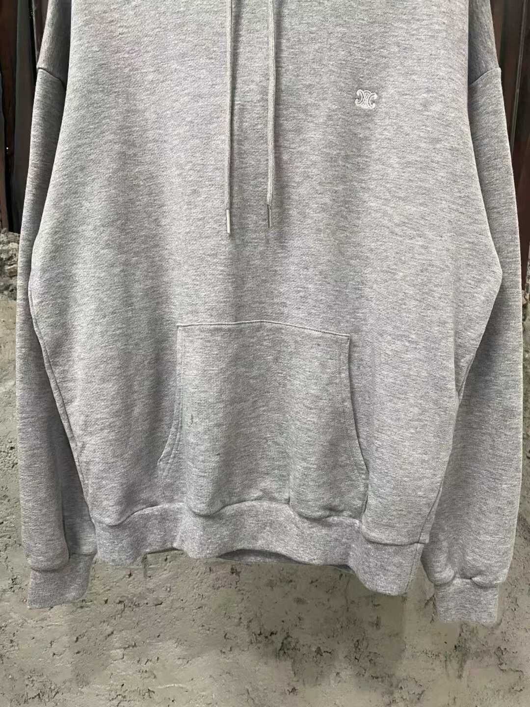 Celine gray celine hoodie with logo Size US S / EU 44-46 / 1 - 4 Thumbnail